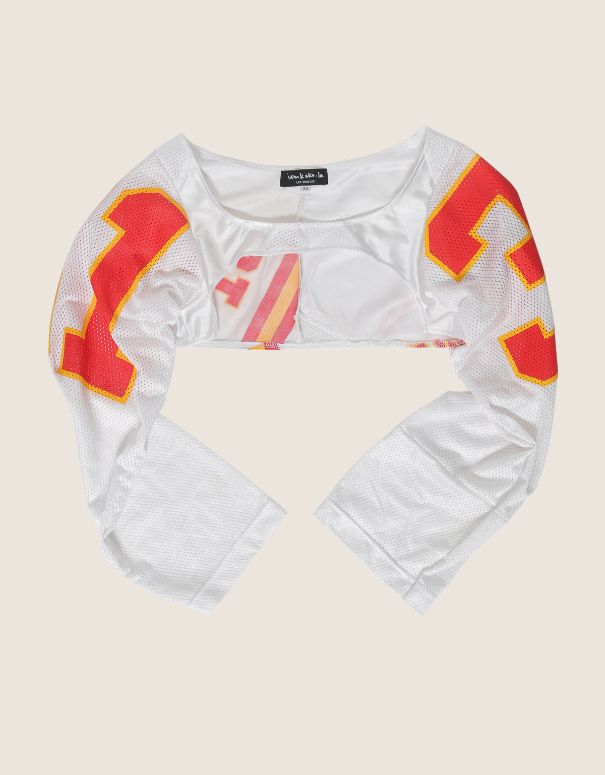 #31 reworked long sleeve jersey shrug (M)