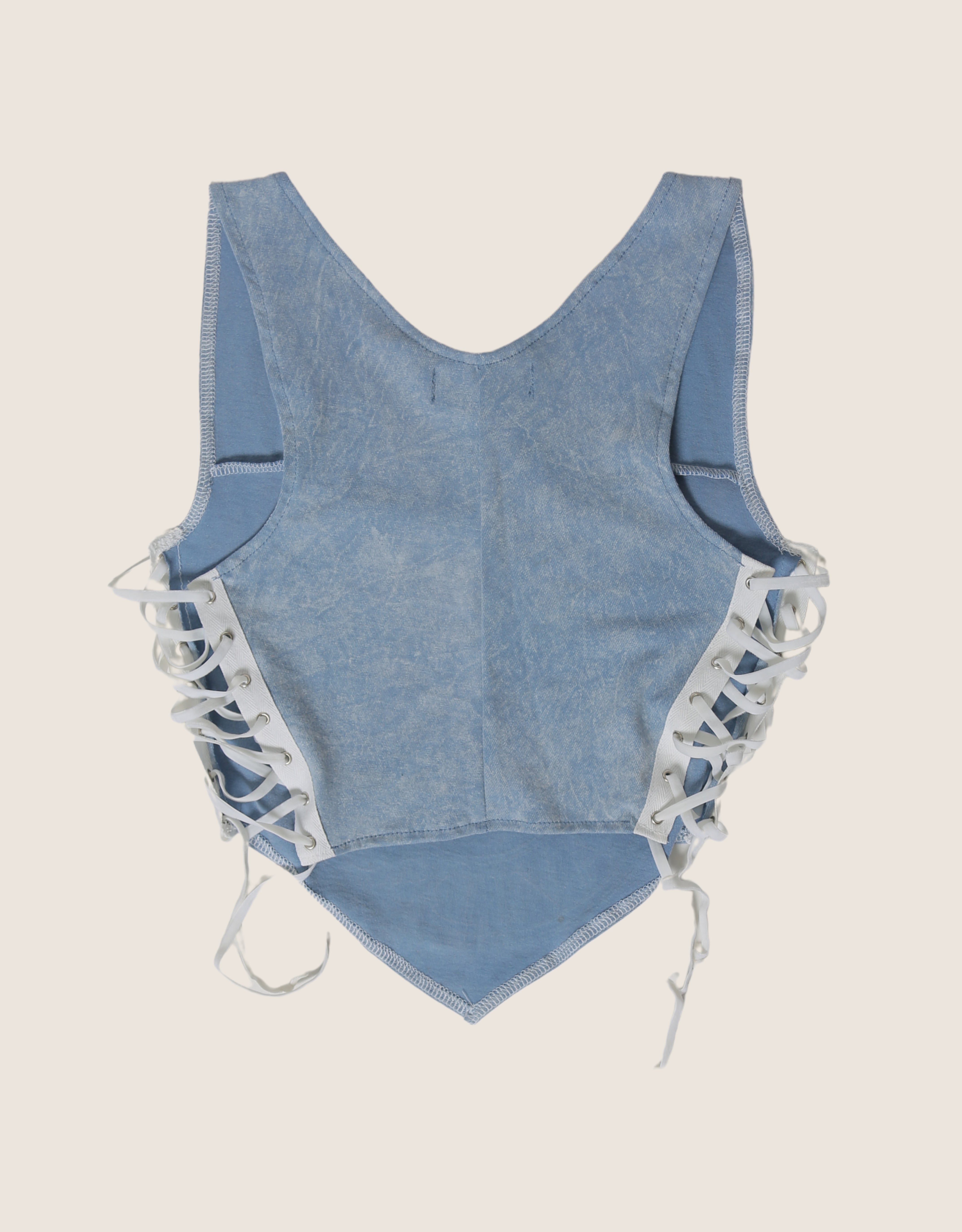 harley skull side lace reworked tank (small)