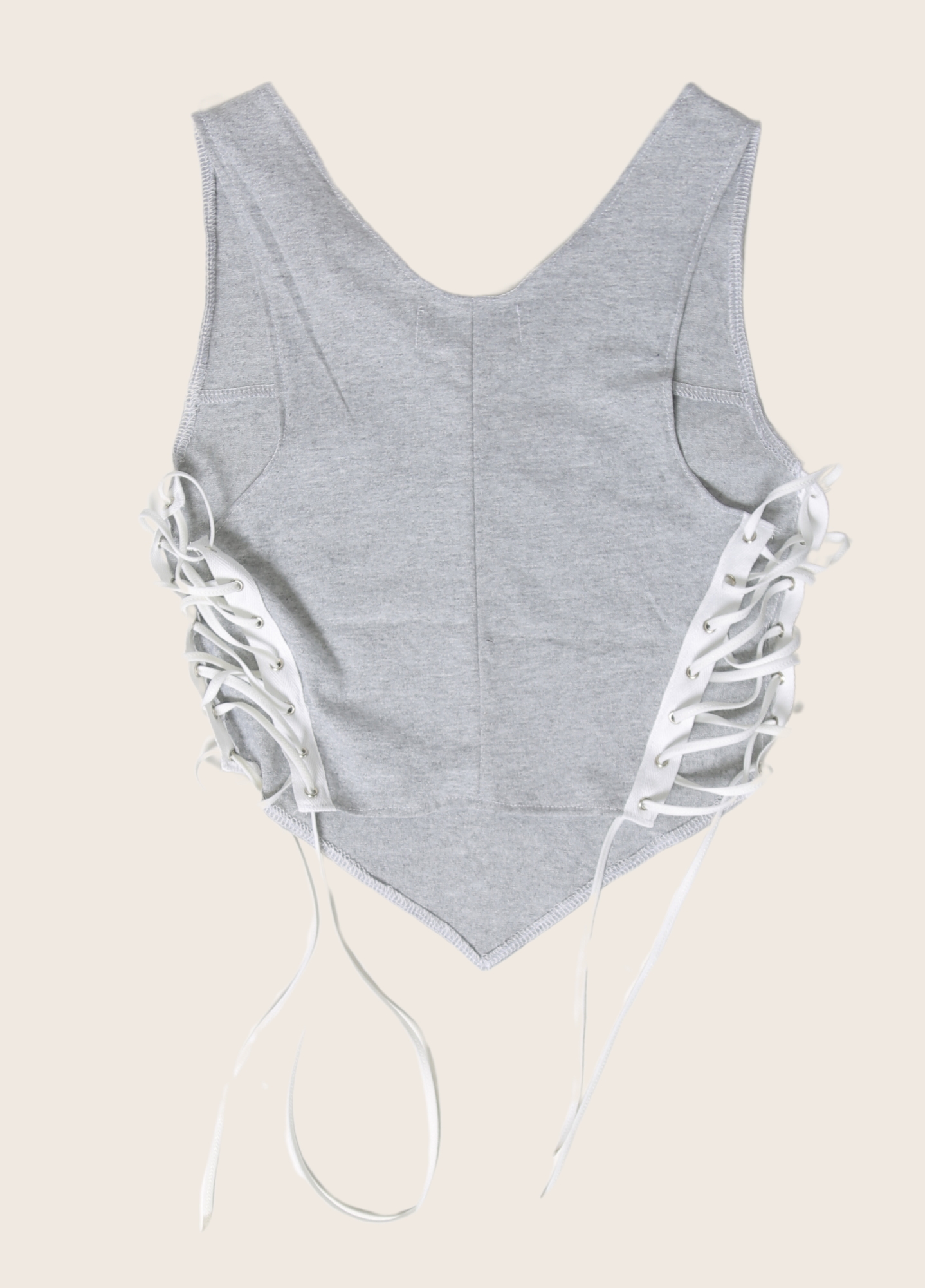 Miami Dolphins rhinestone reworked side lace tank top