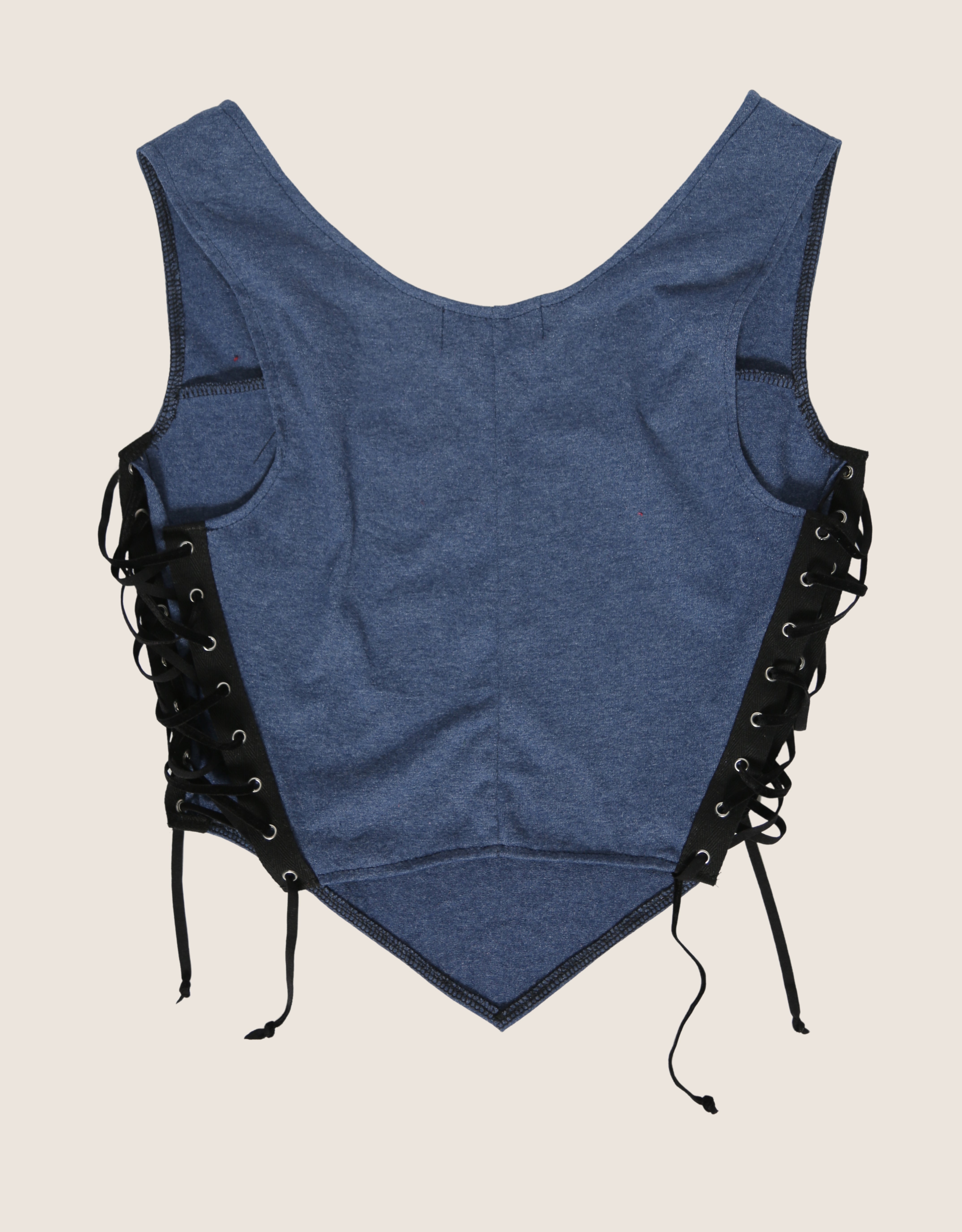 harley star reworked side lace tank top (medium)