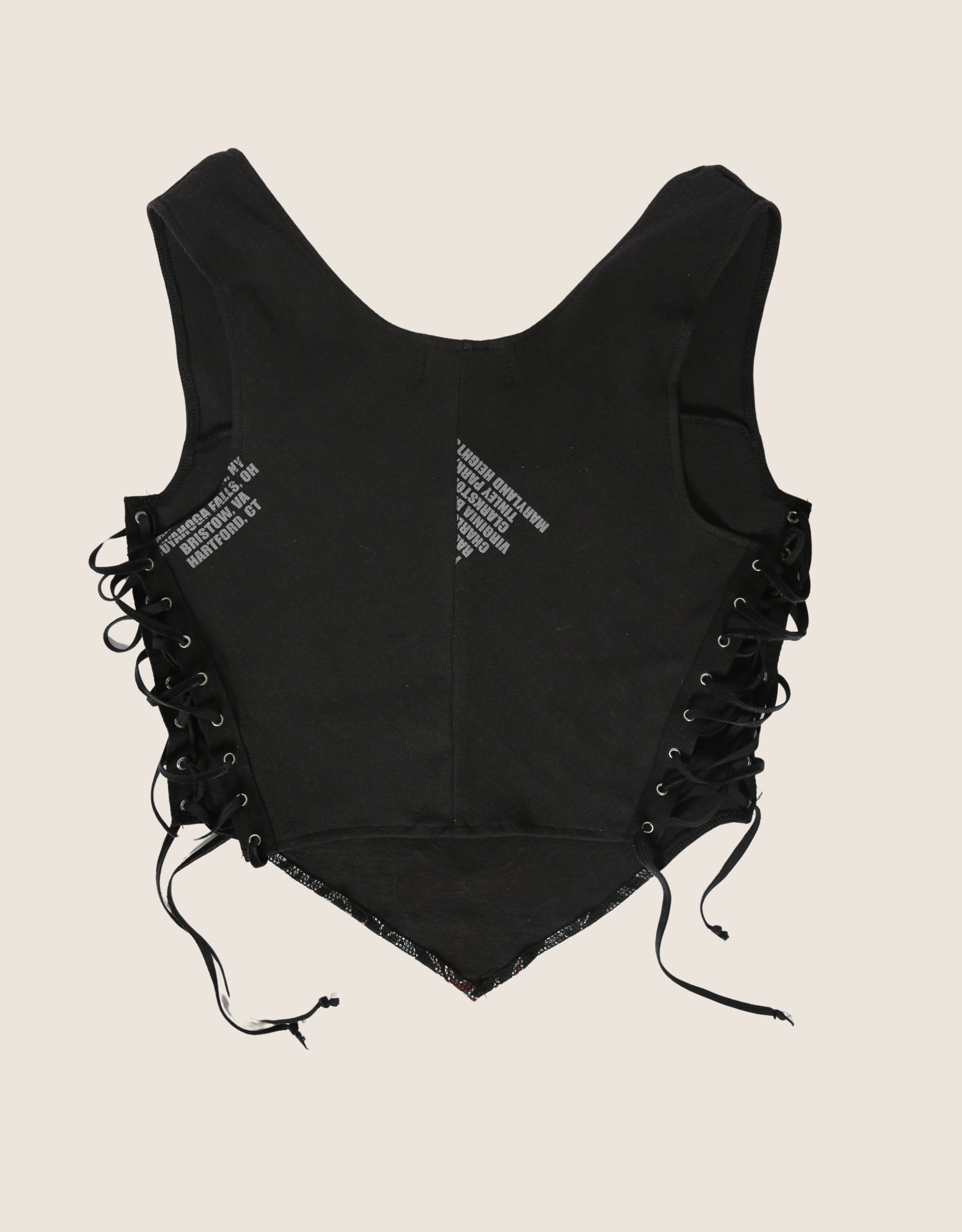 lynyrd skynyrd reworked side lace tank top