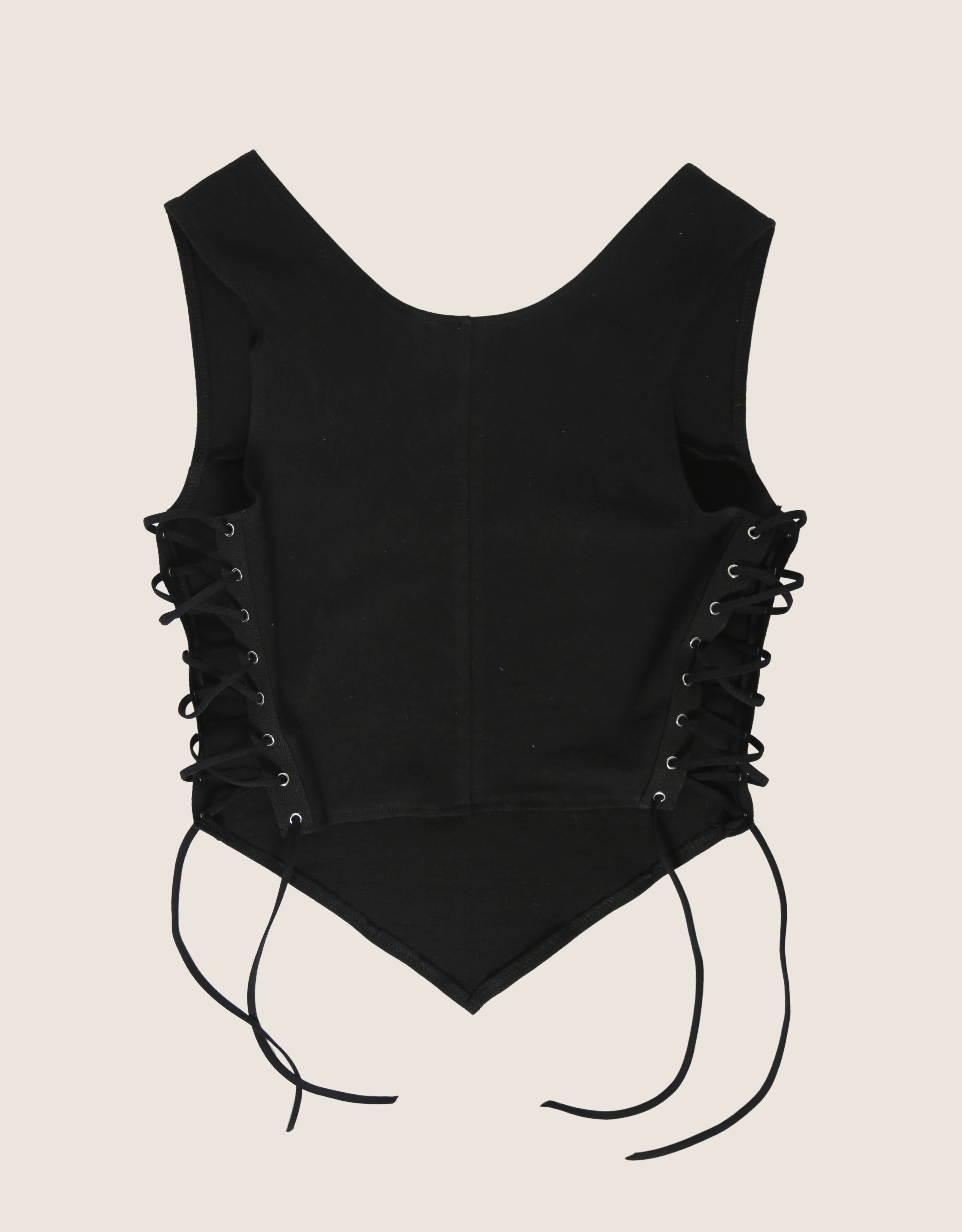 harley davidson reworked side lace tank top (L)