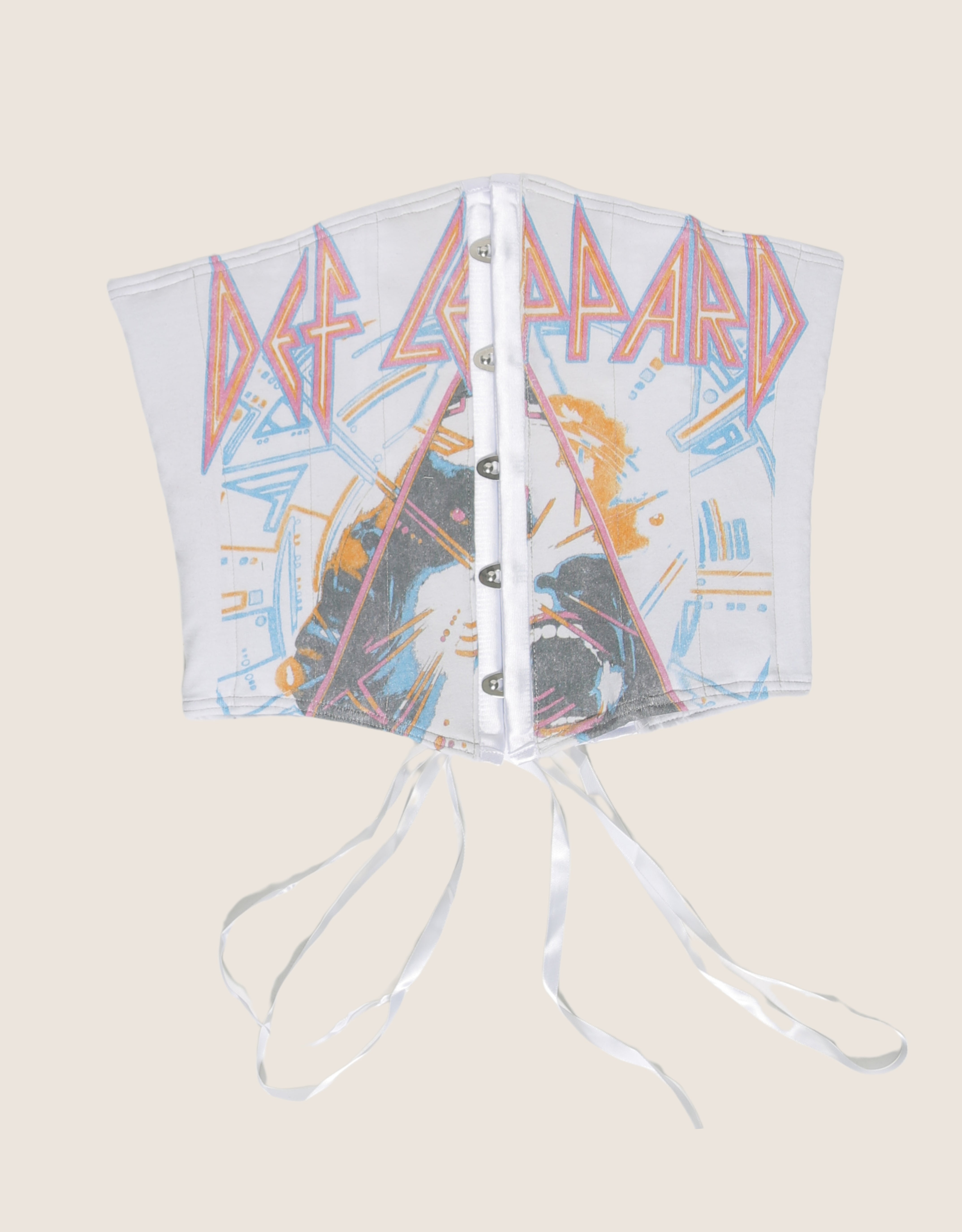 white def leppard reworked snap corset (S)