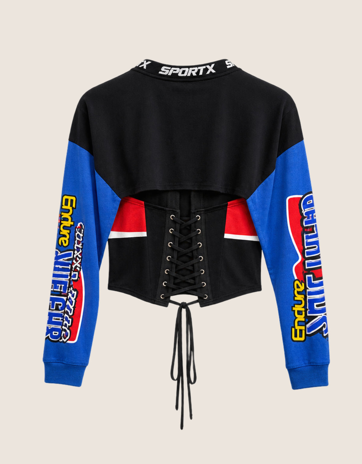 motocross snap corset t shirt (M)