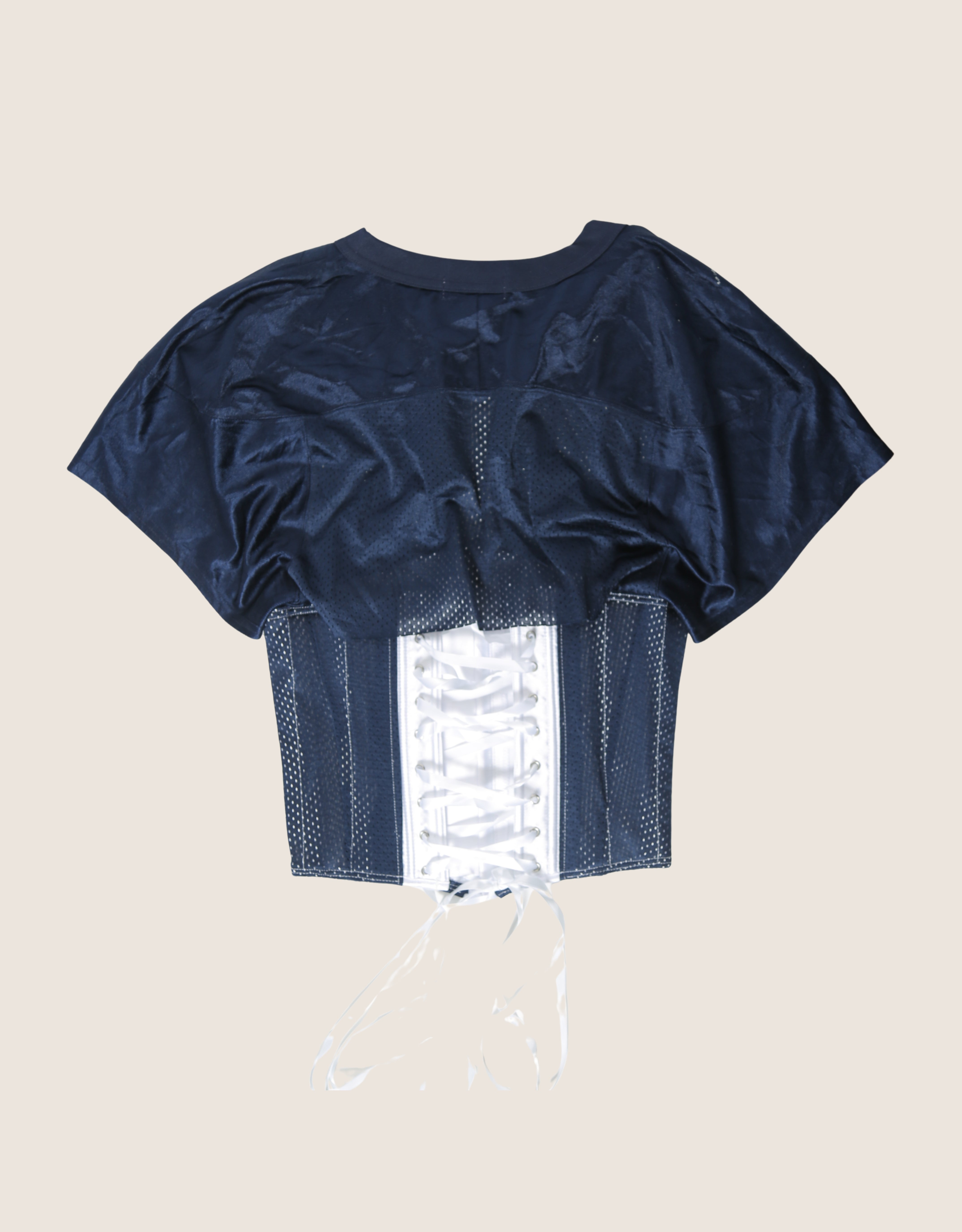 blue devils reworked snap corset jersey (m)