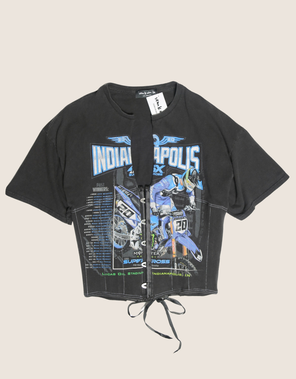 motocross snap corset t shirt (M)