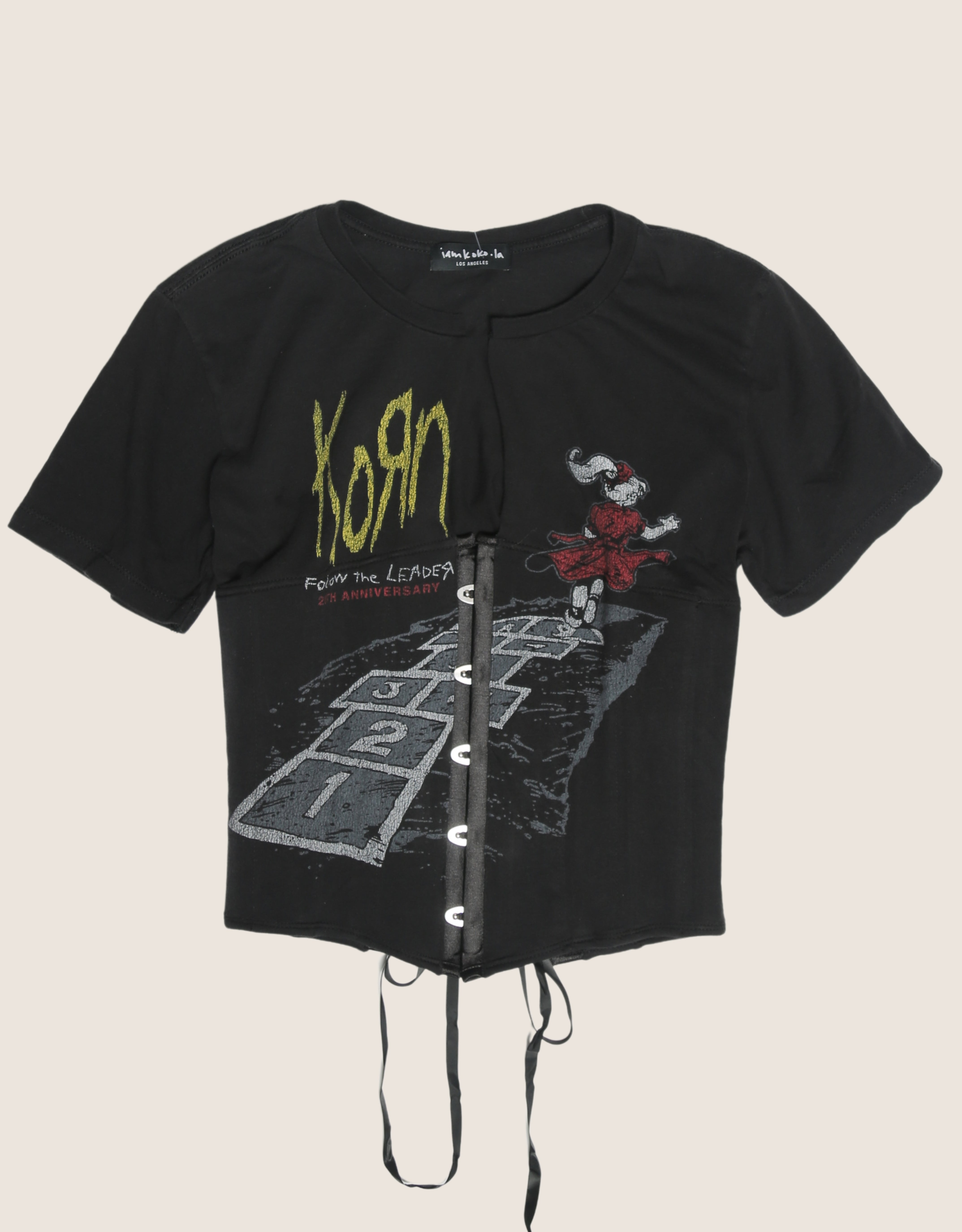korn snap corset t shirt (S)