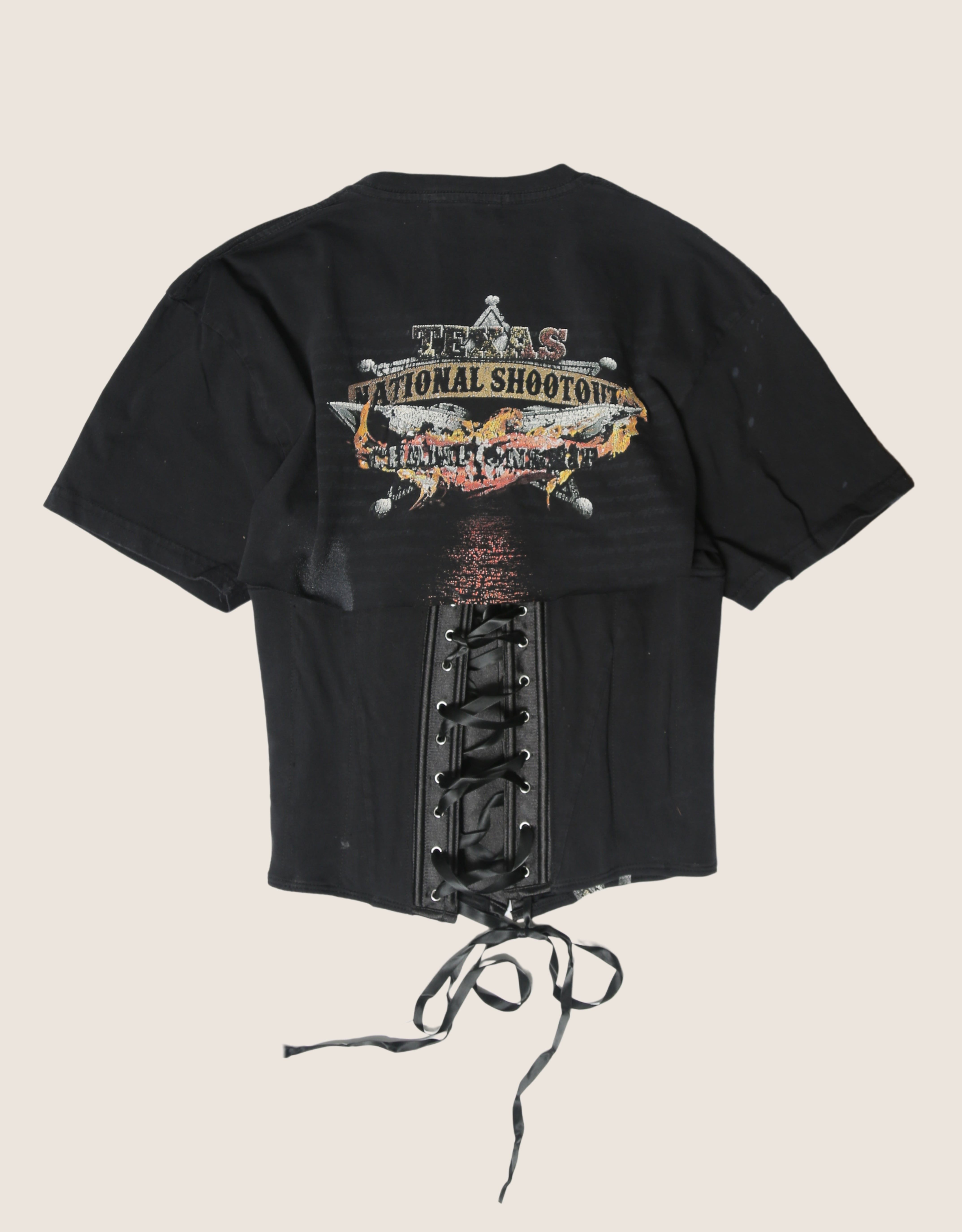 outlaw challenge snap corset t shirt (S)