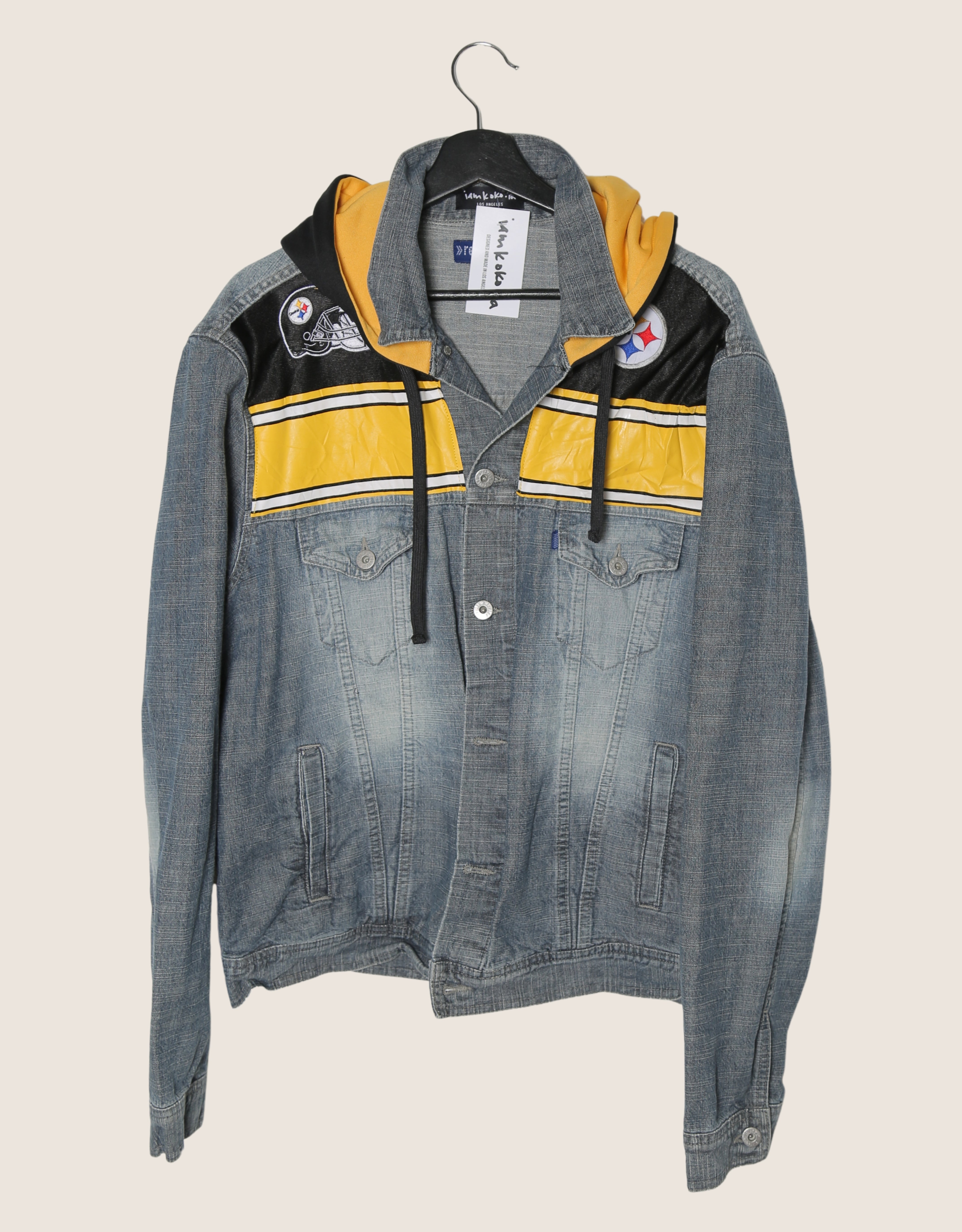 Steelers reworked denim jacket