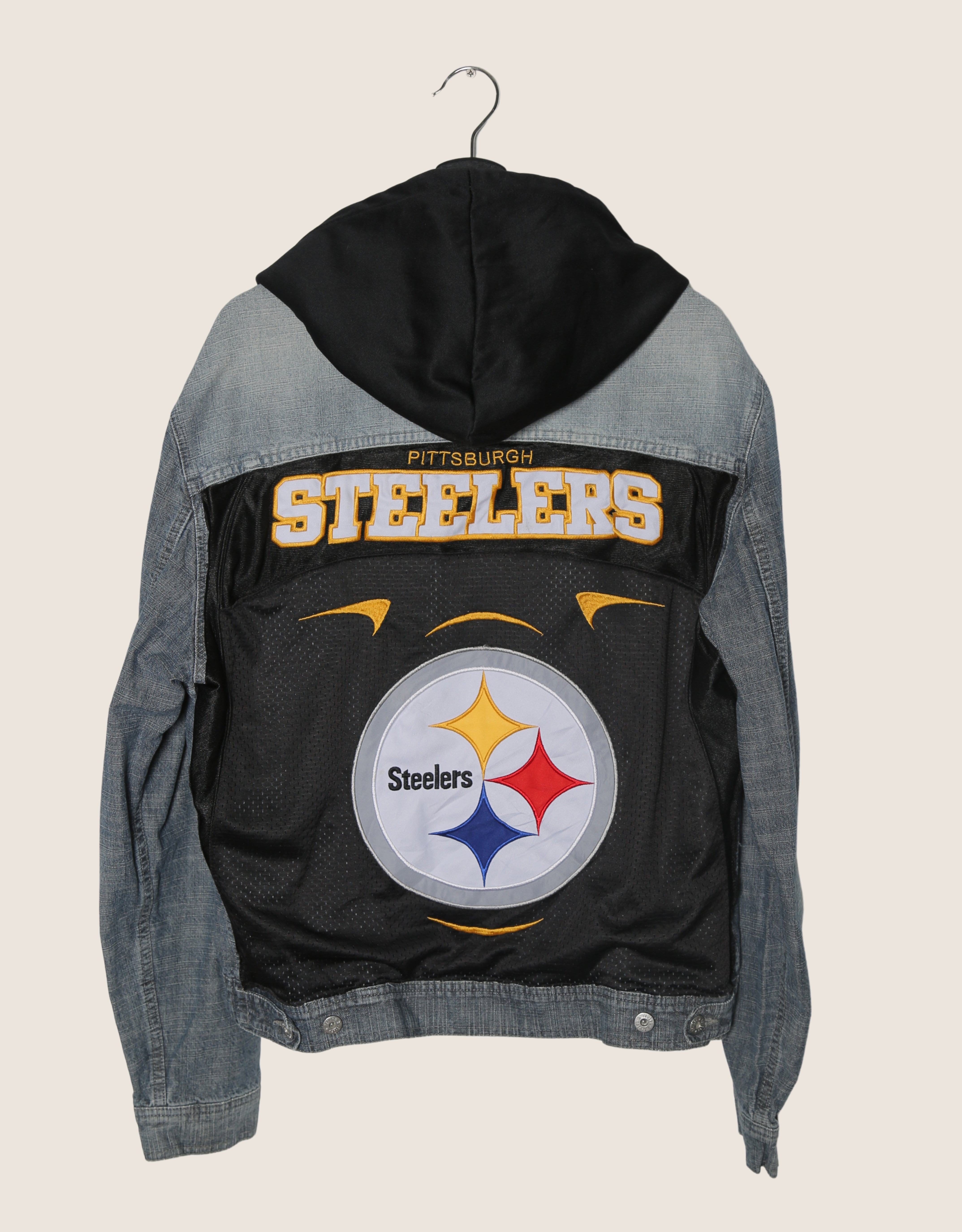 Steelers reworked denim jacket
