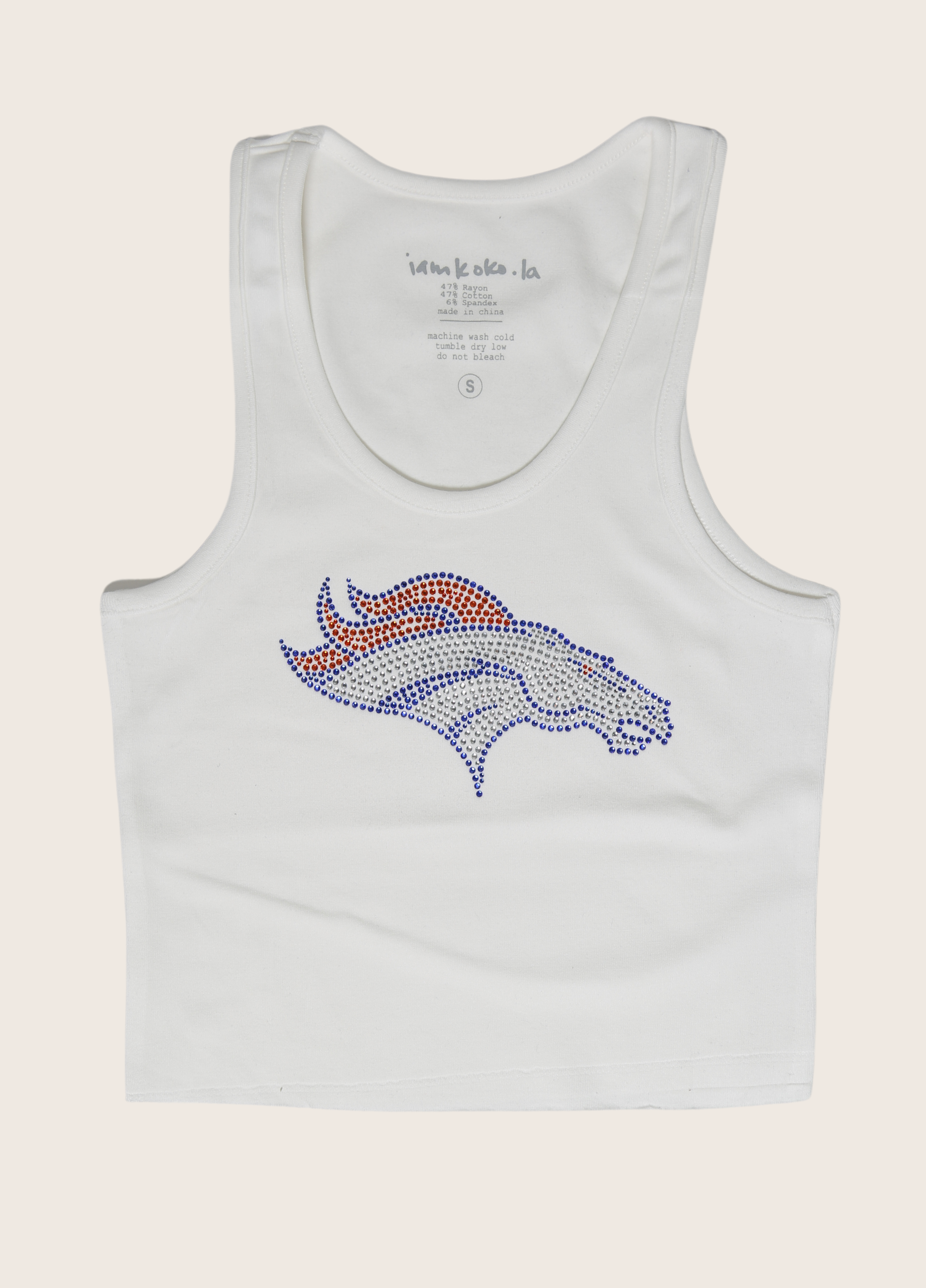 Denver Broncos bling tank