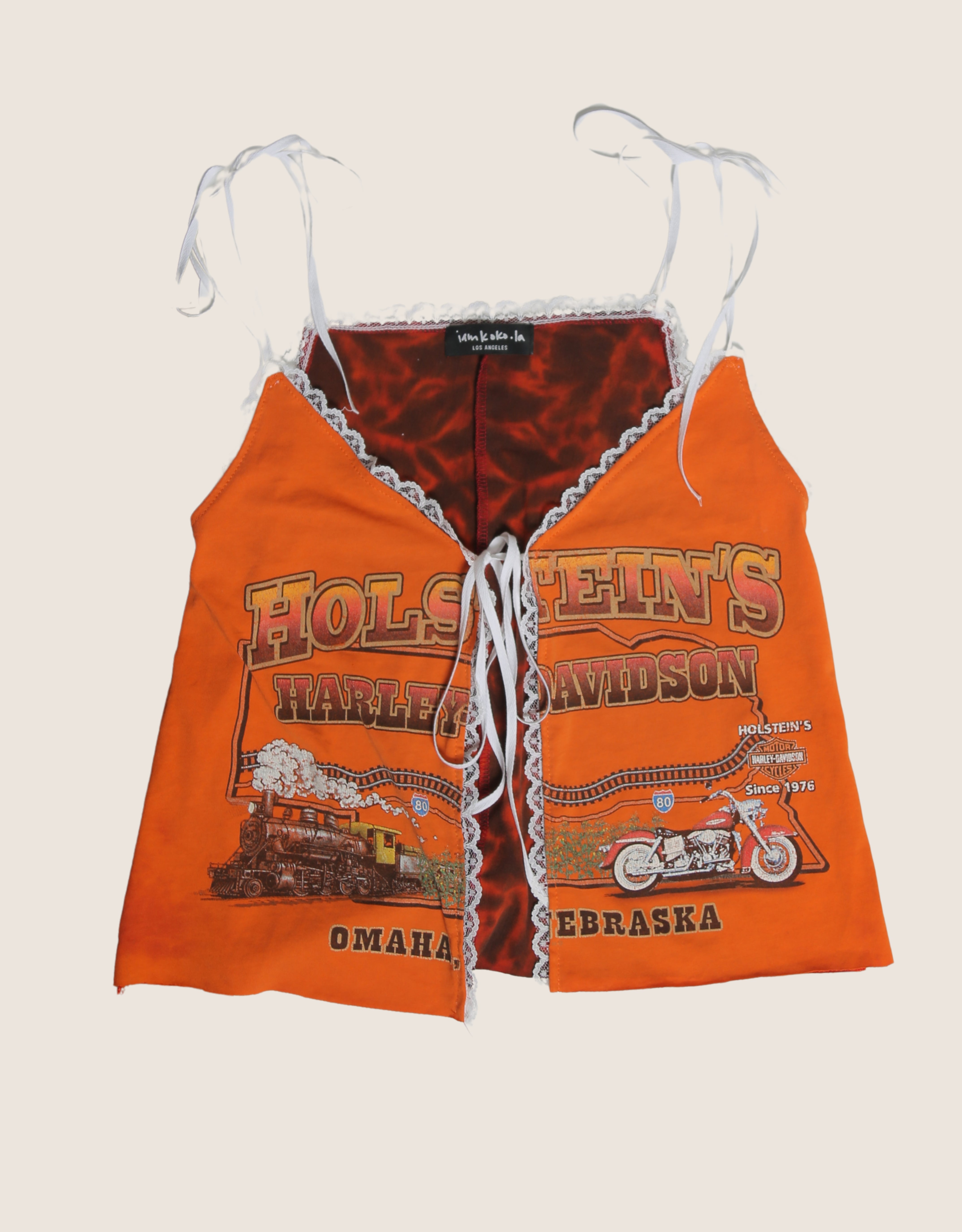 omaha harley reworked tie front tank