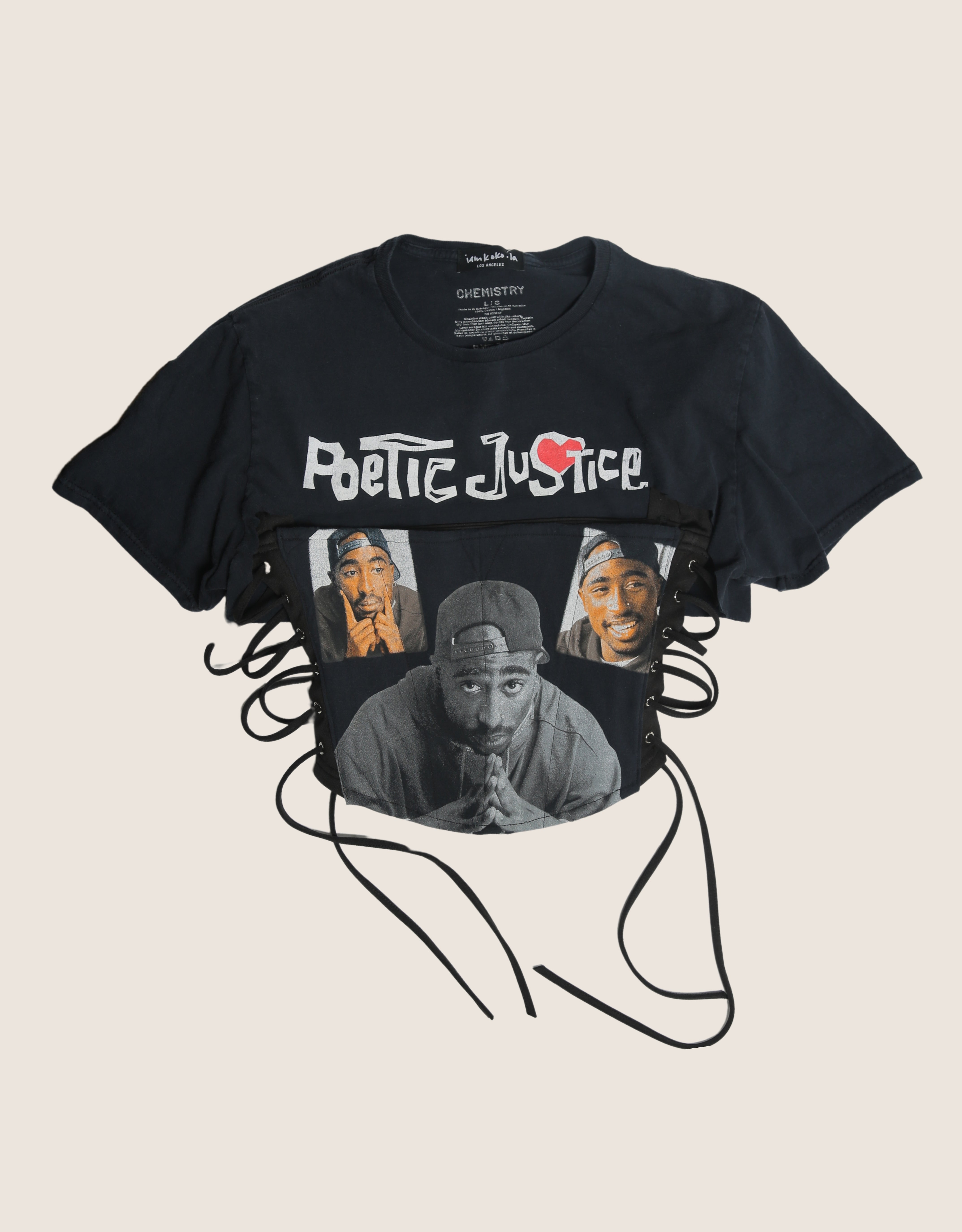 tupac reworked corset with matching shrug (m/l)