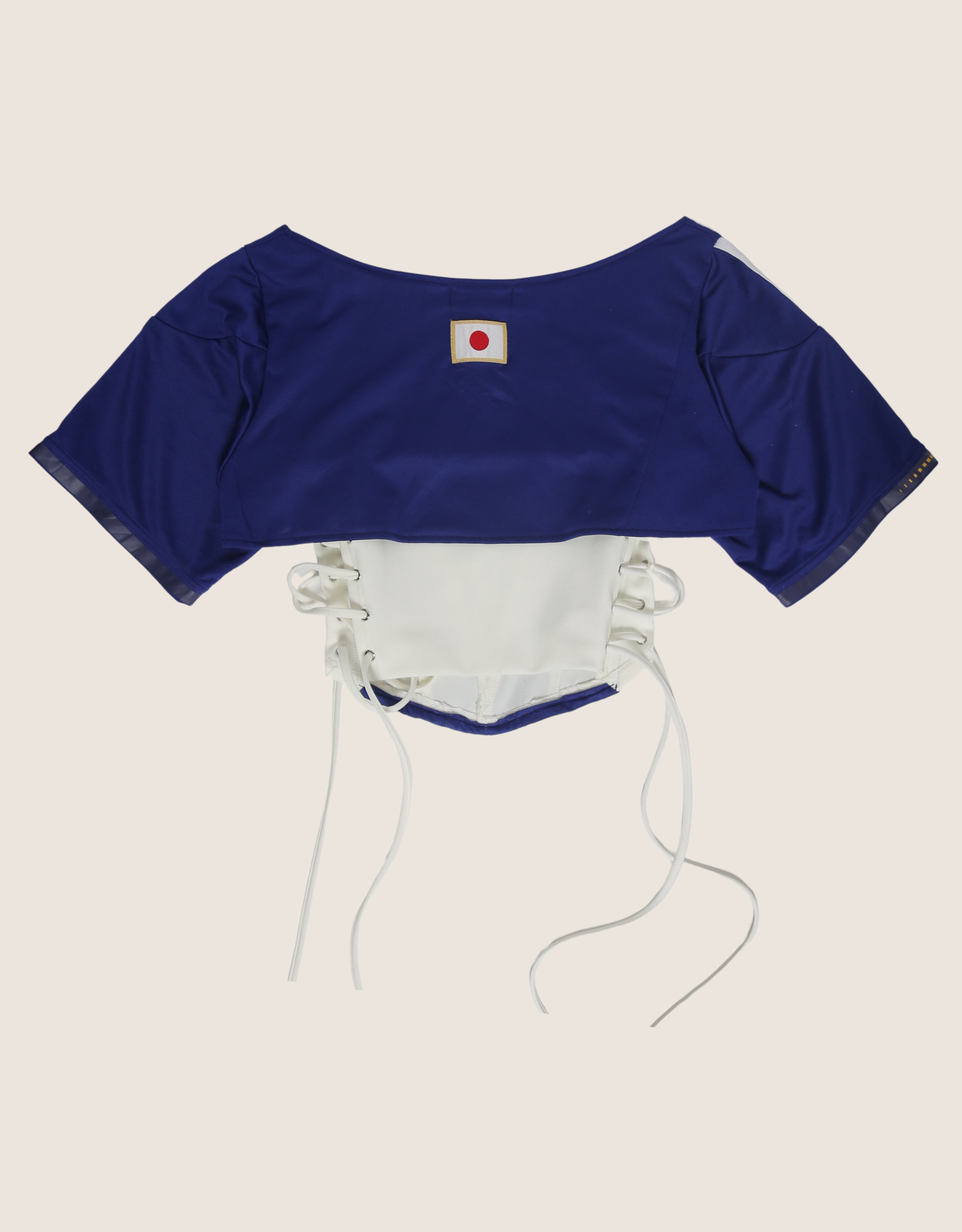 Japan reworked cropped corset with matching shrug (S)