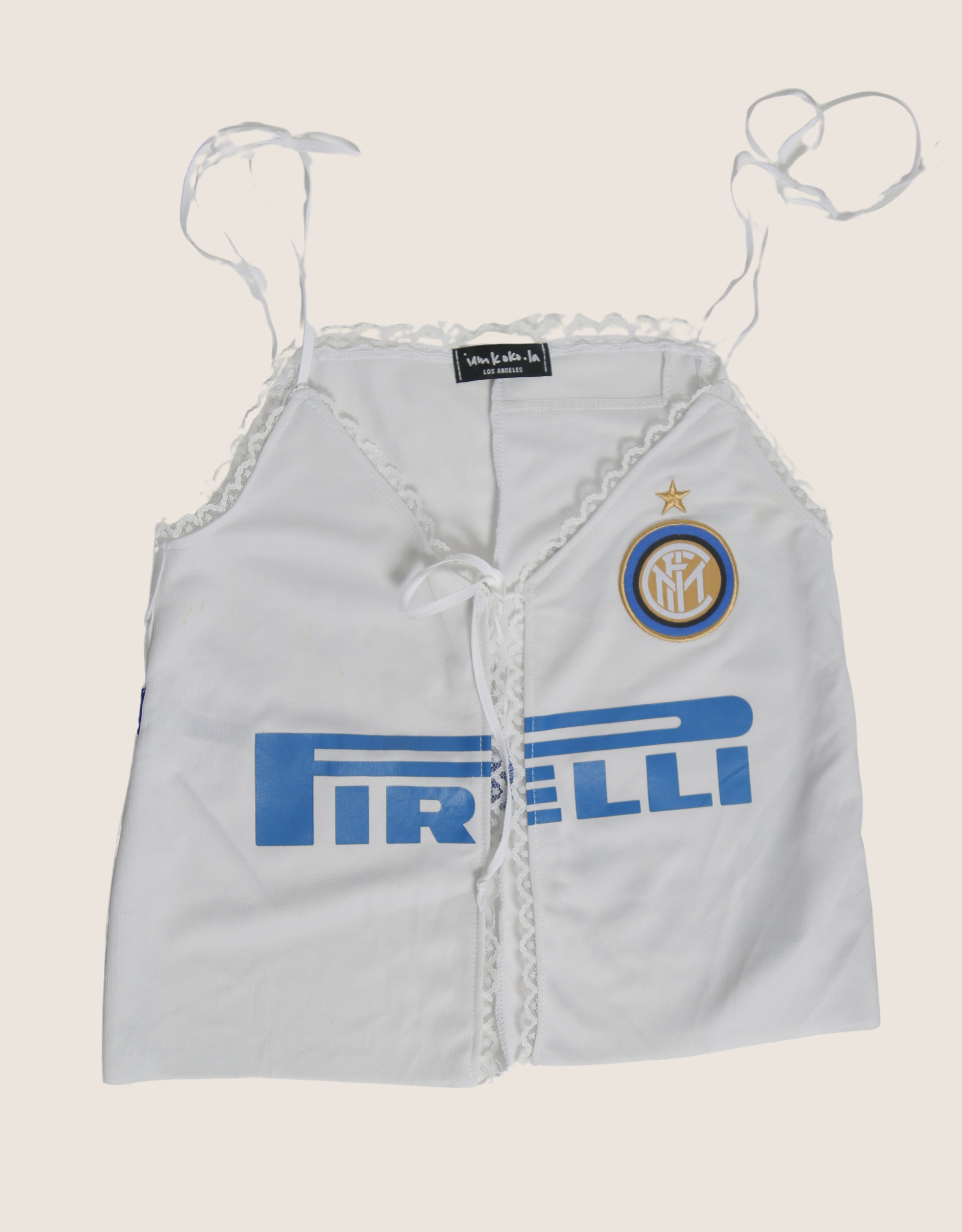 Milan soccer reworked tie front tank (s)