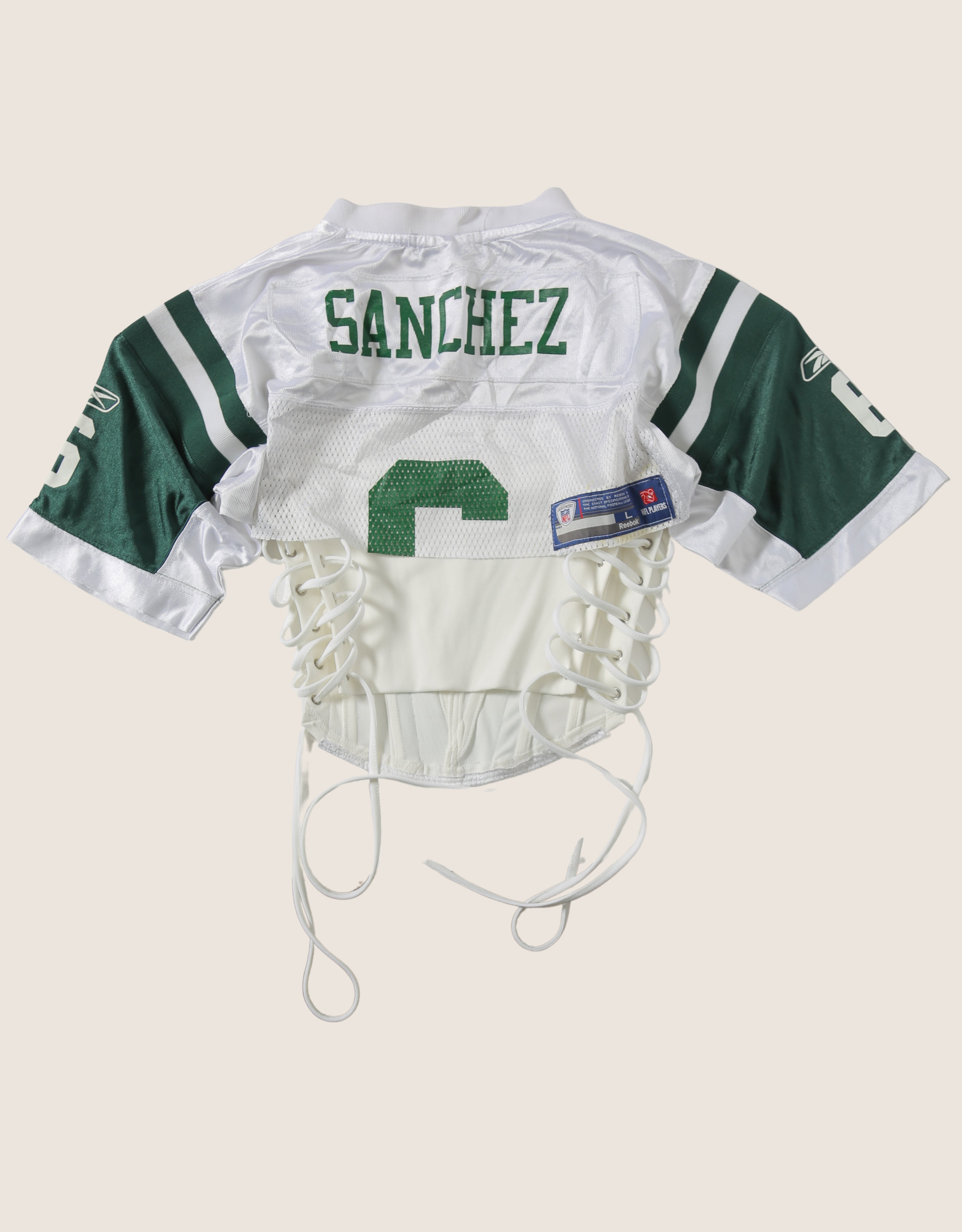 new york Jets reworked corset with matching shrug (S)