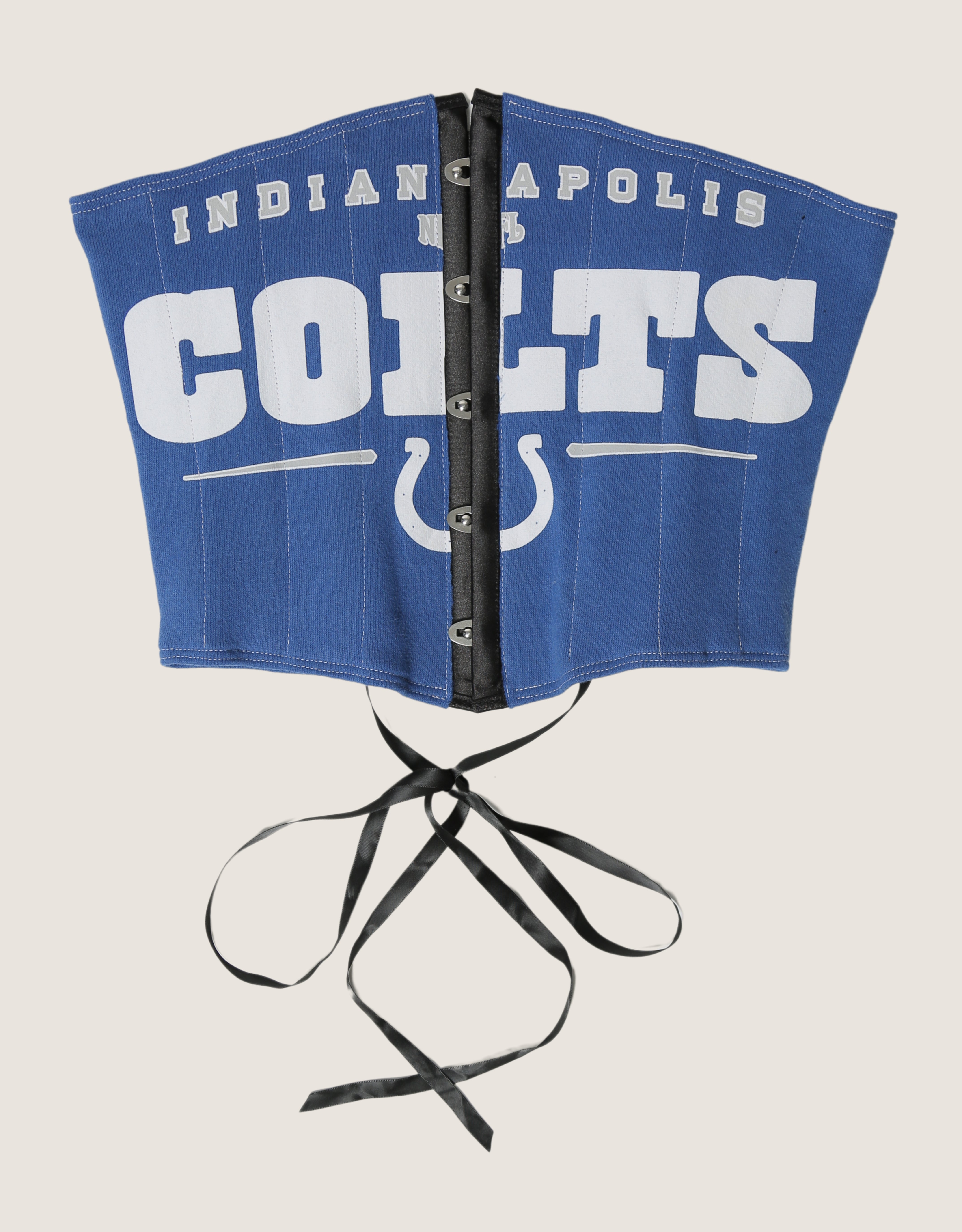 colts reworked snap corset sweatshirt shrug