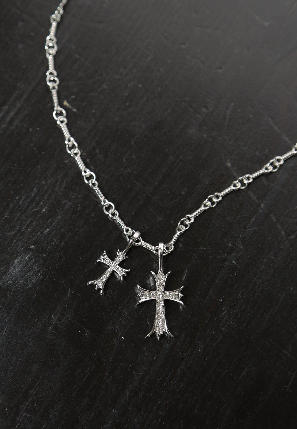 double cross necklace