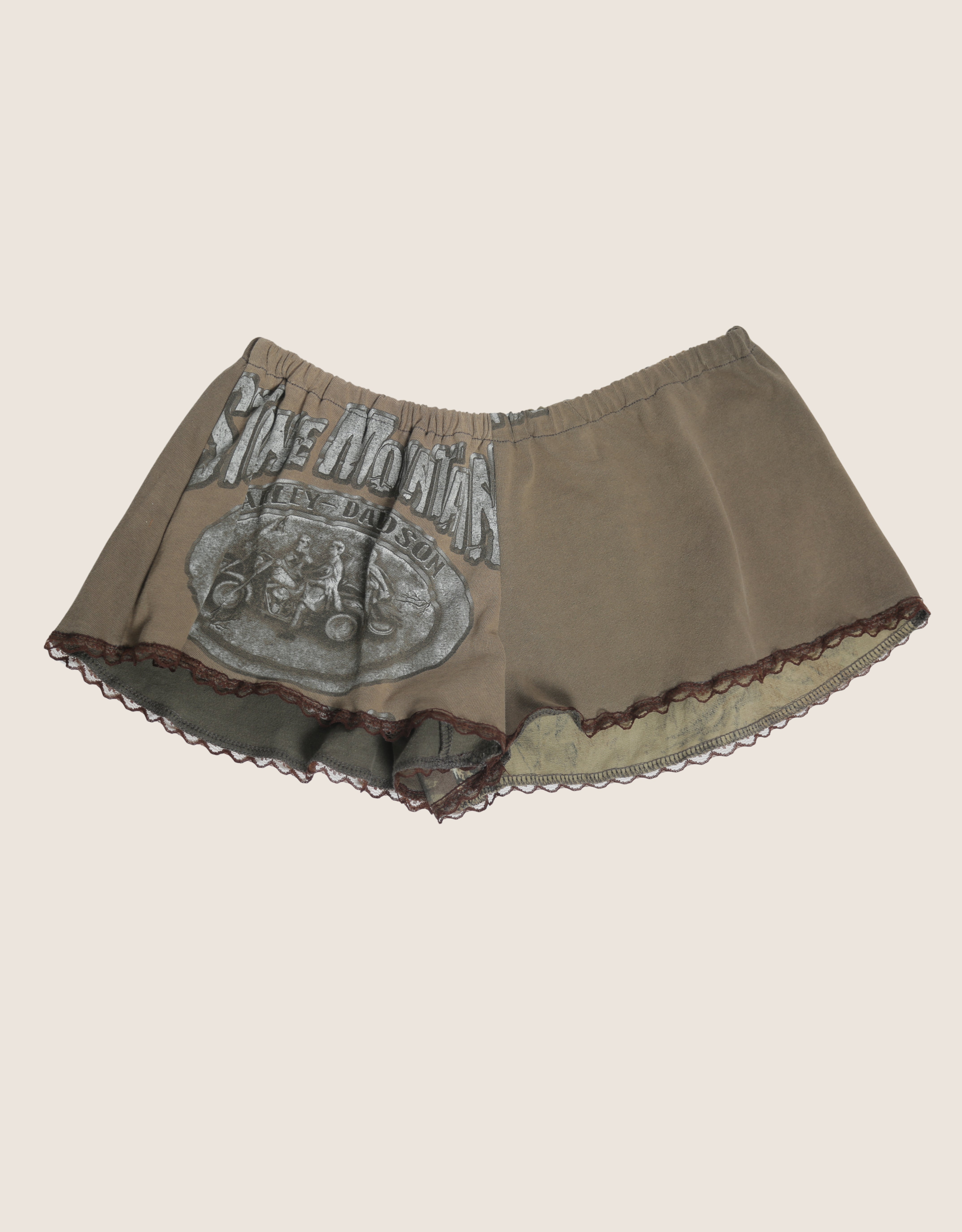 harley stone mountain reworked mini shorts (s)