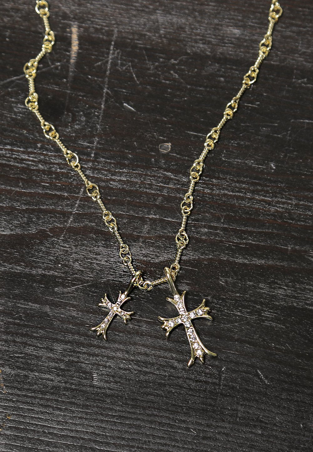 double cross necklace