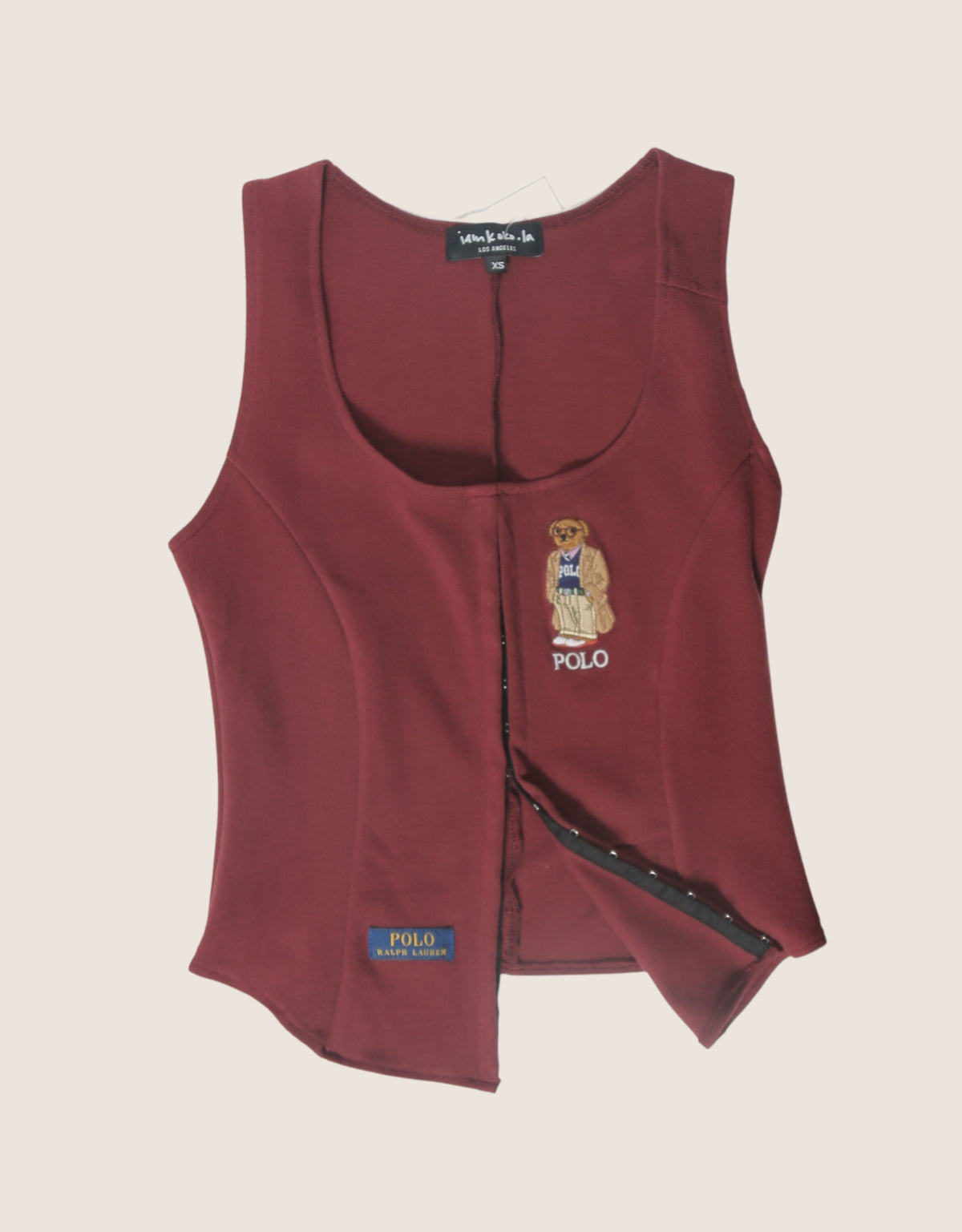 polo bear hook and eye tank (XS/S)