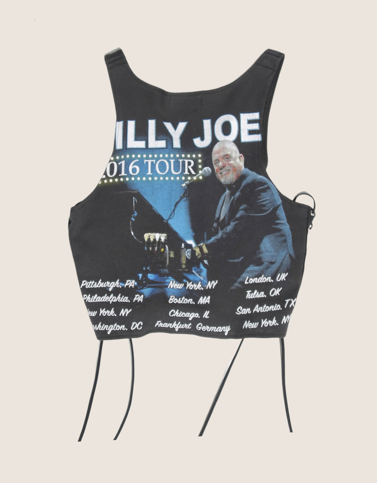 billy joel tour hook and lace cropped tank (S/M)