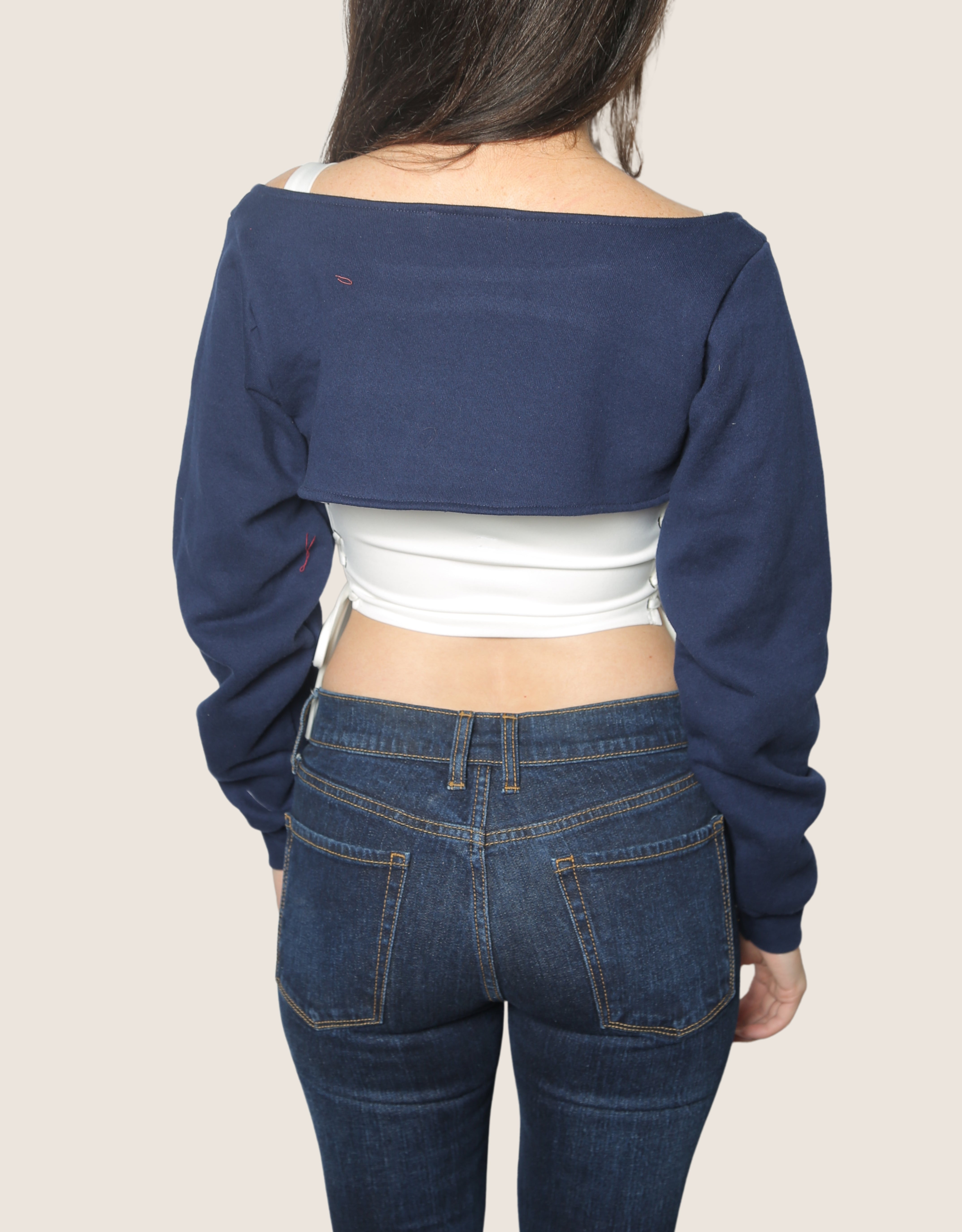 yankees reworked corset with matching shrug (small)