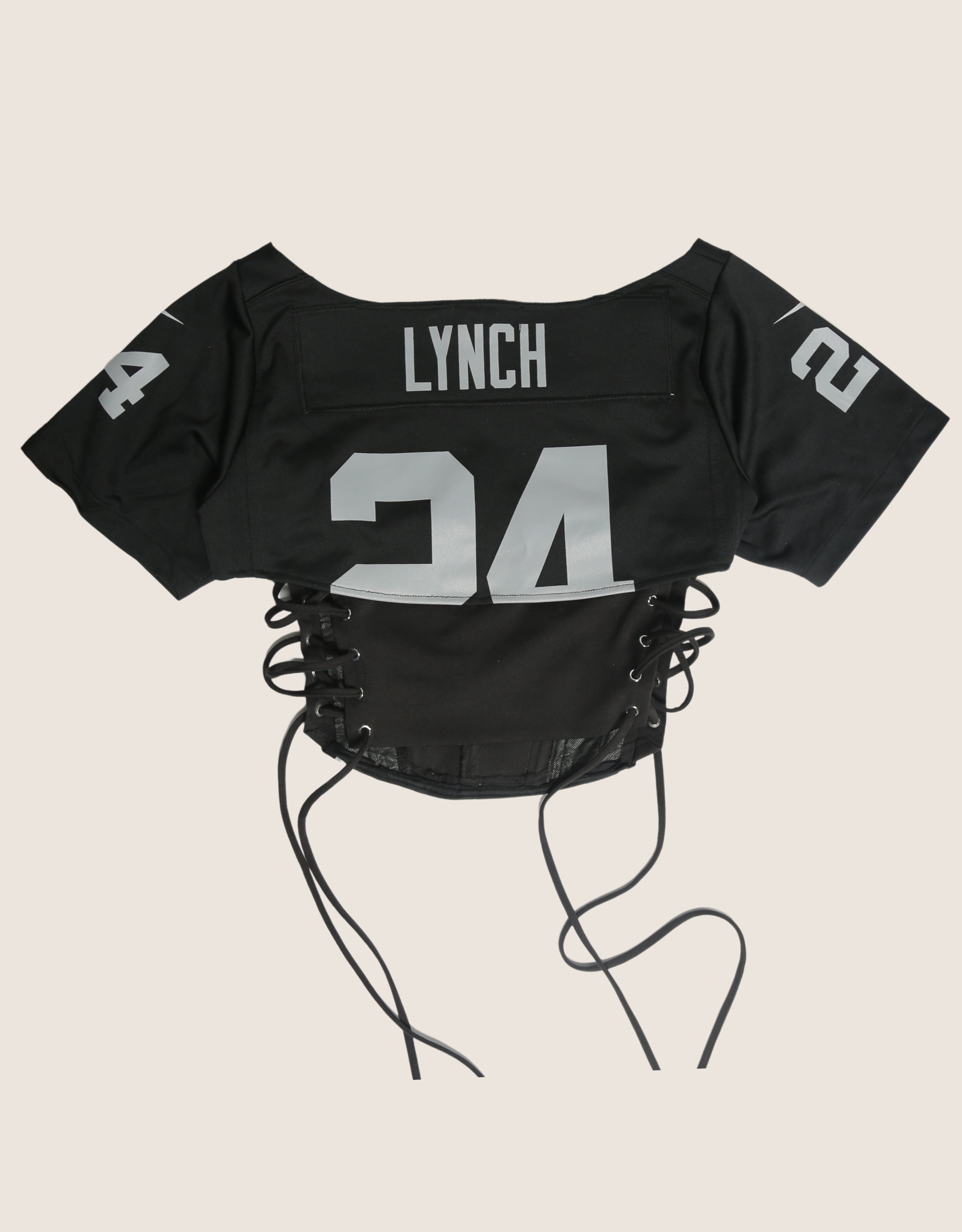 raiders reworked corset with matching shrug (med)