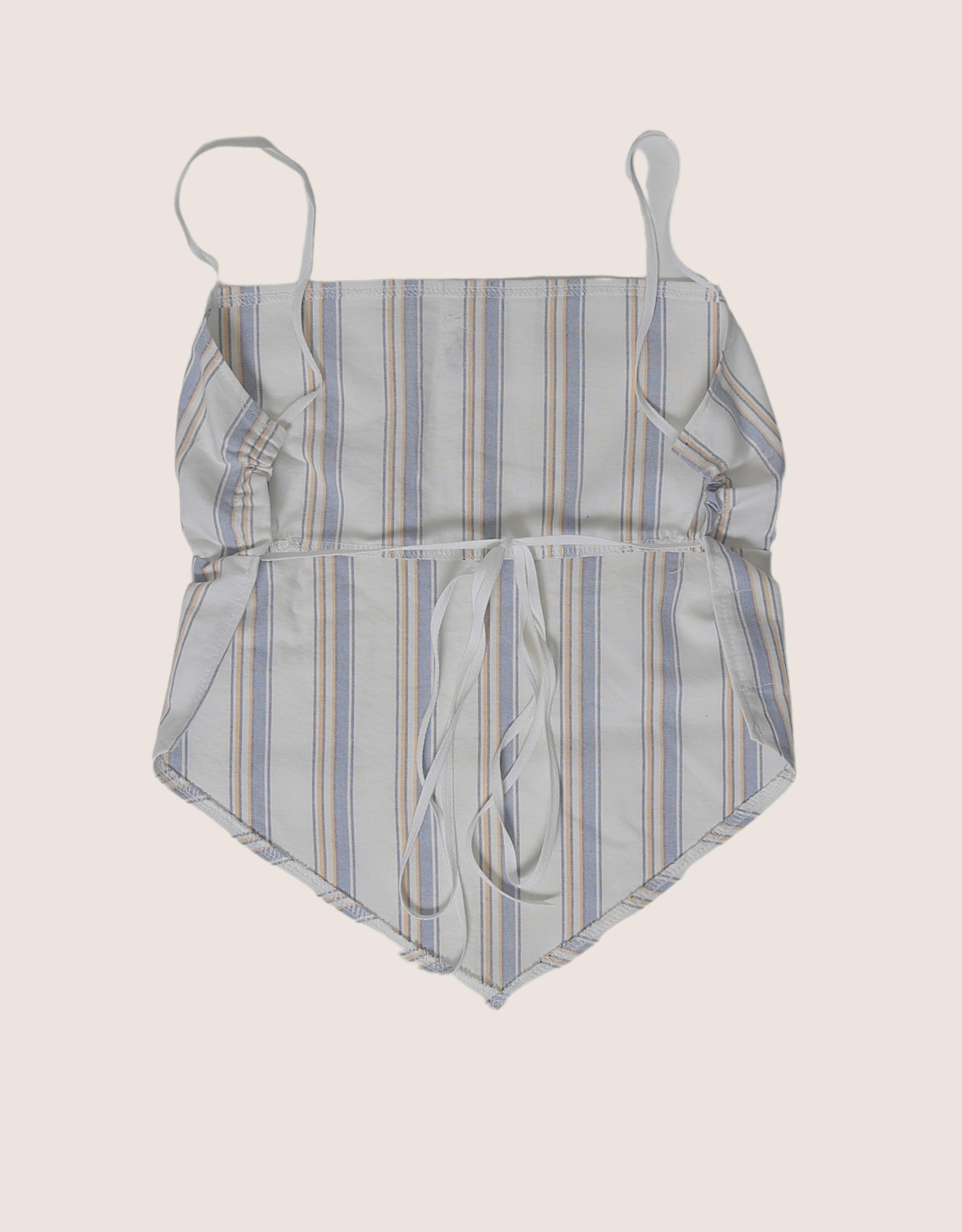 polo beach stripe reworked backless top (m)