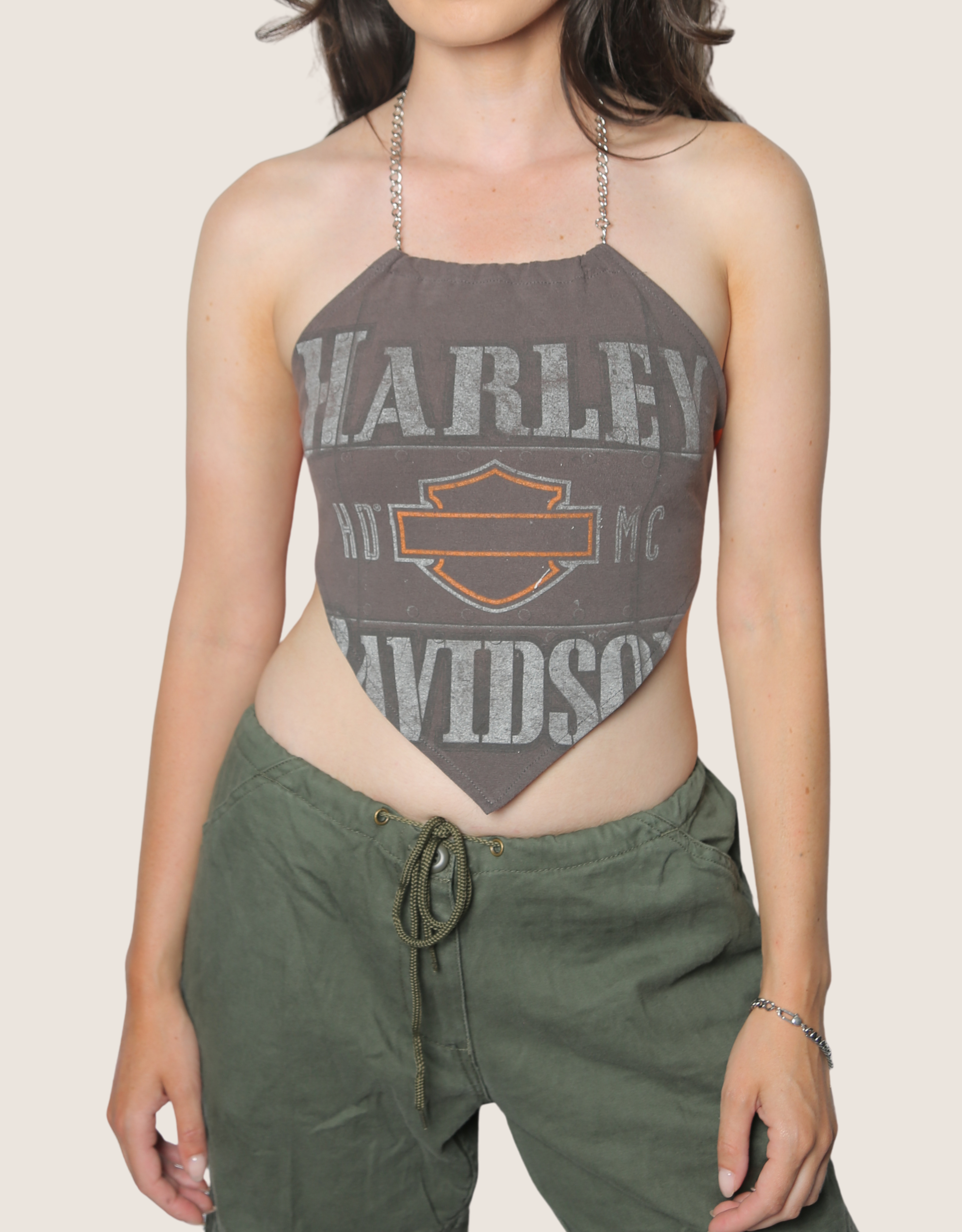 harley chain halter top
