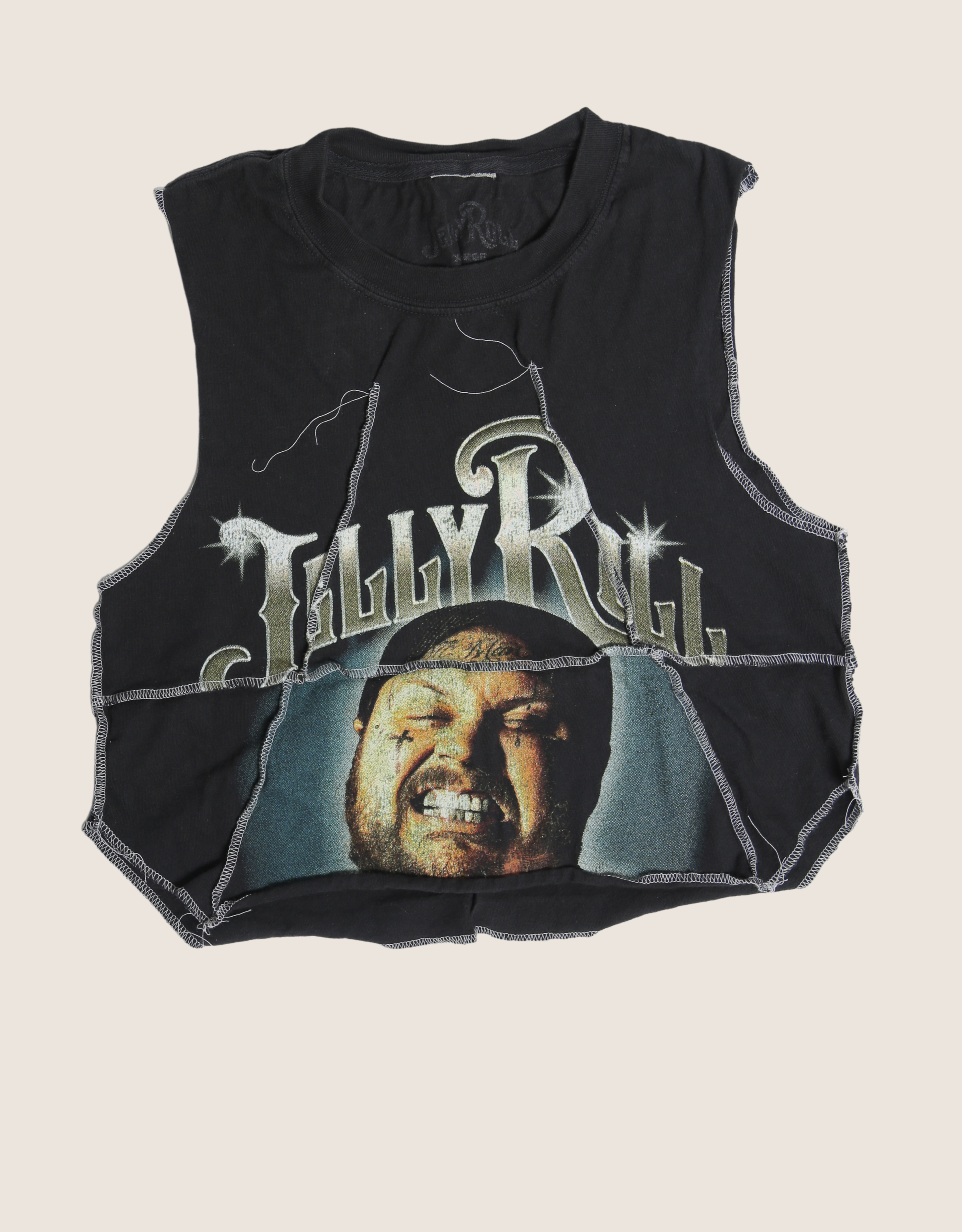 jelly roll overlocked muscle tank