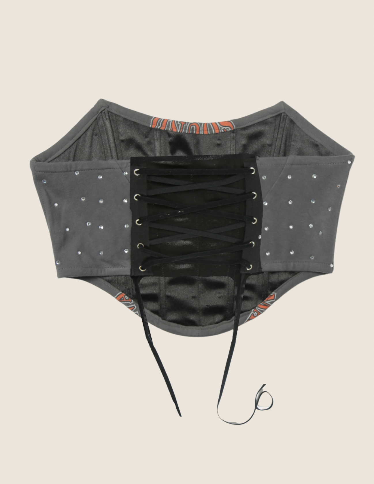 harley trademark strapless rhinestone corset (xs/s)