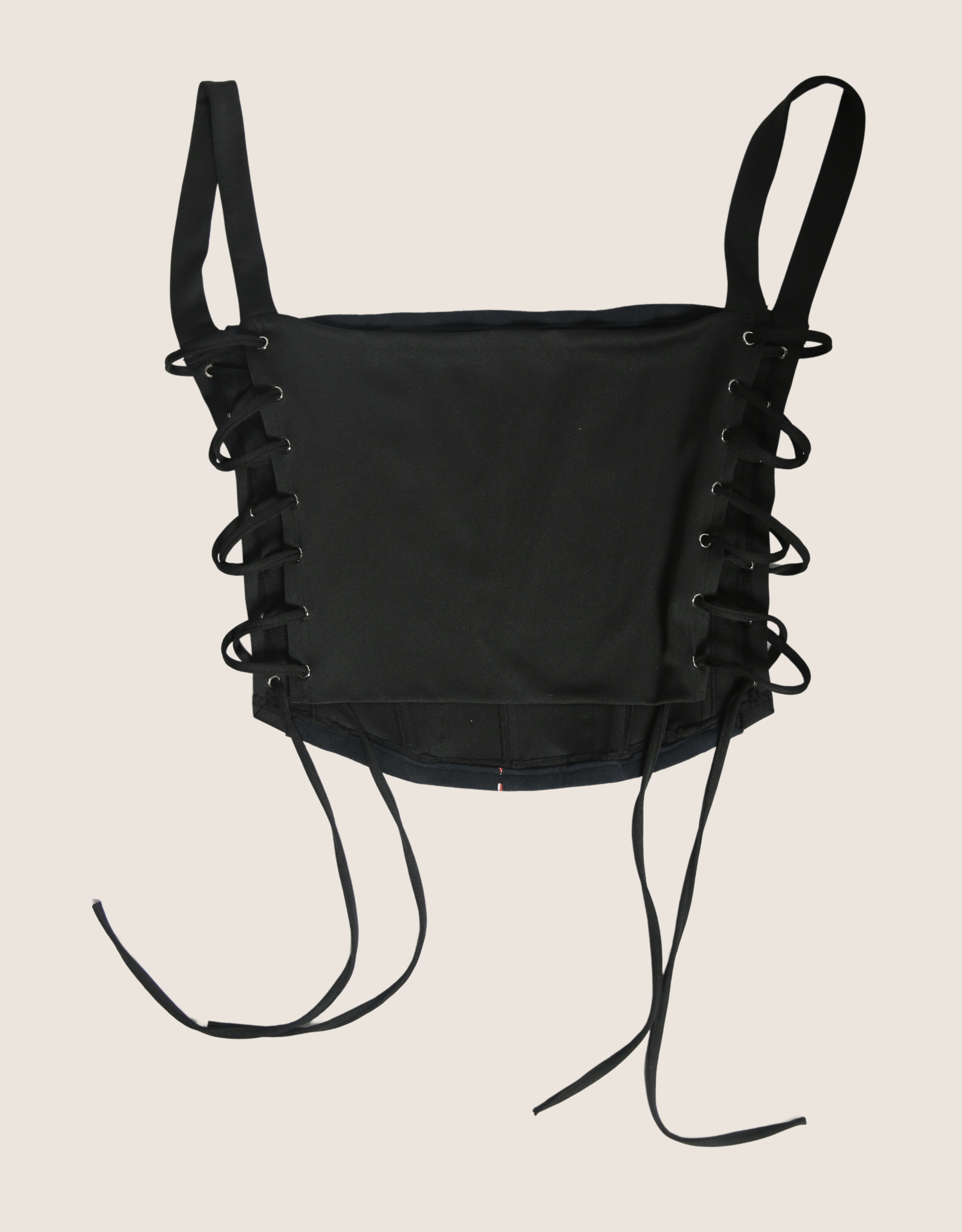 Harley "lets ride" side lace full length corset (L/XL)