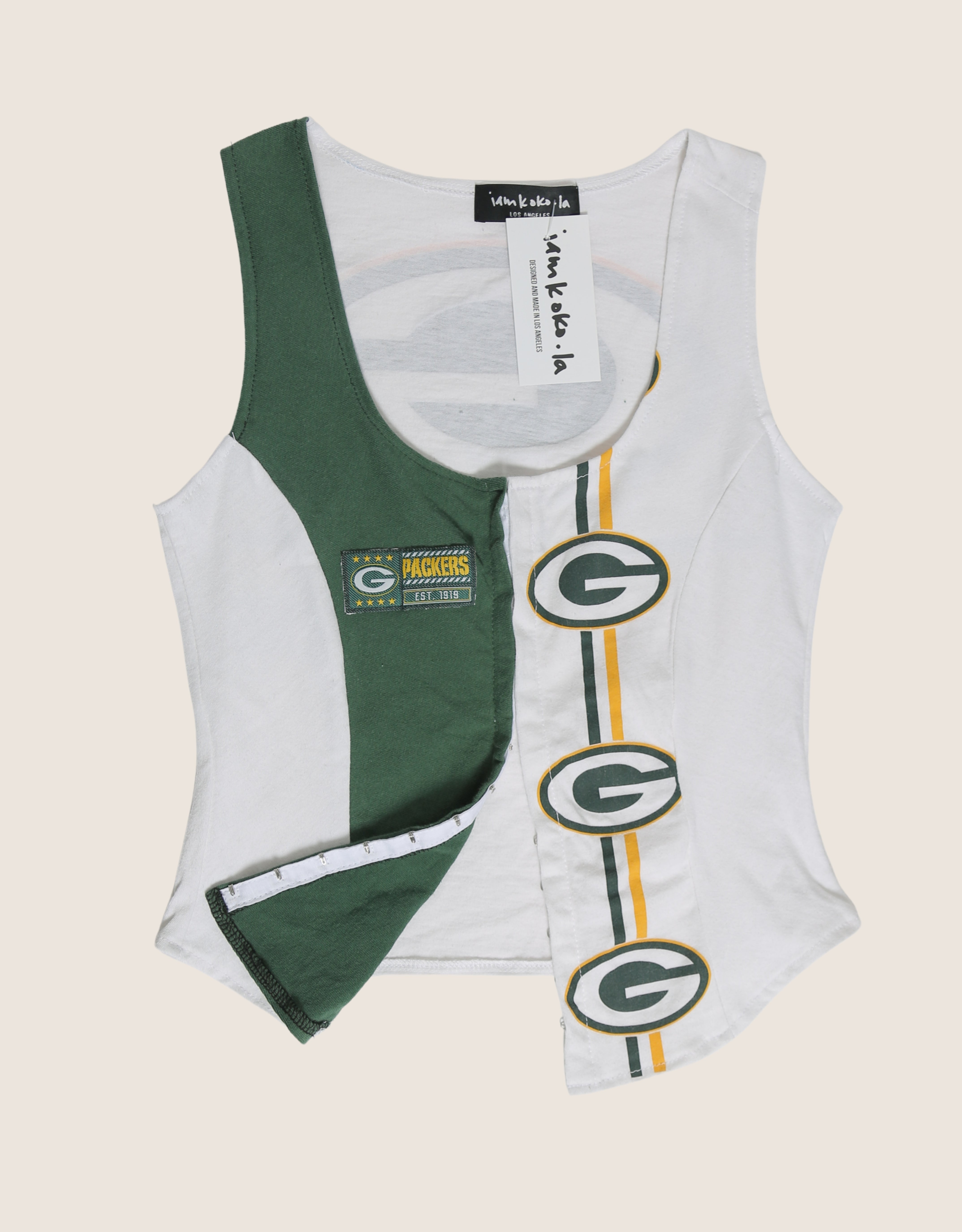 green bay hook and eye tank (xs/small)