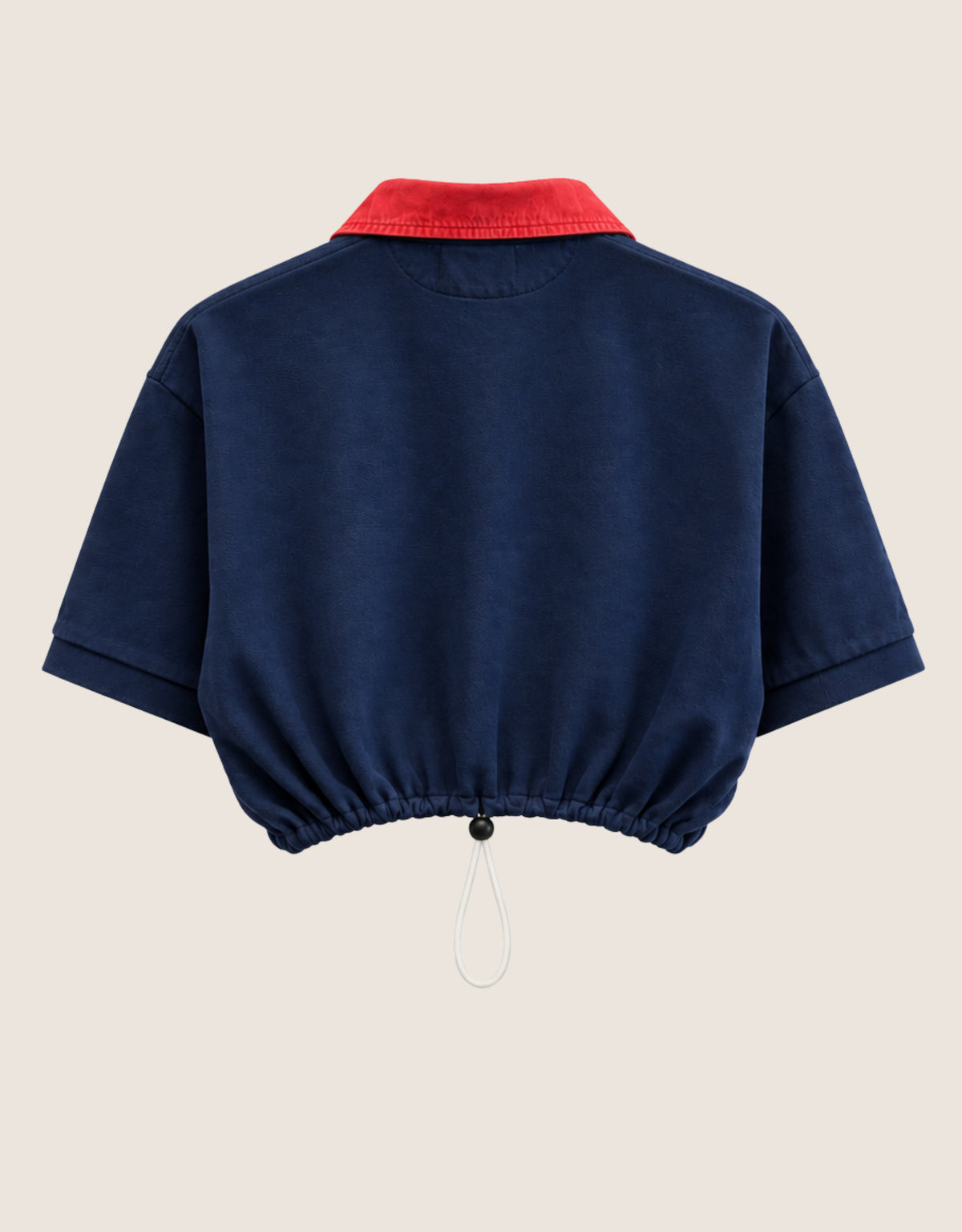 polo scrunch waist short sleeve top (S)