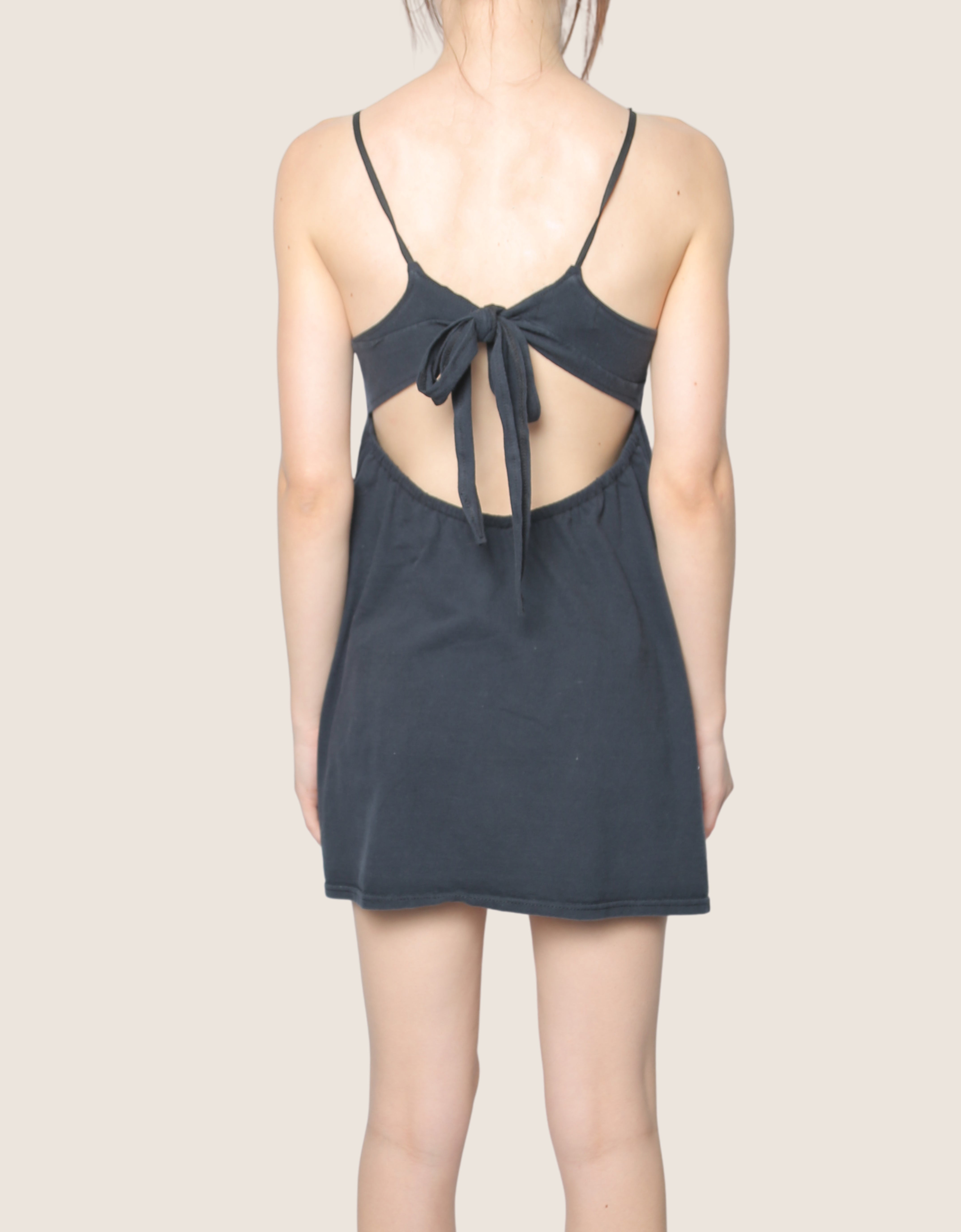 rolling stones reworked tie front dress (S/M)