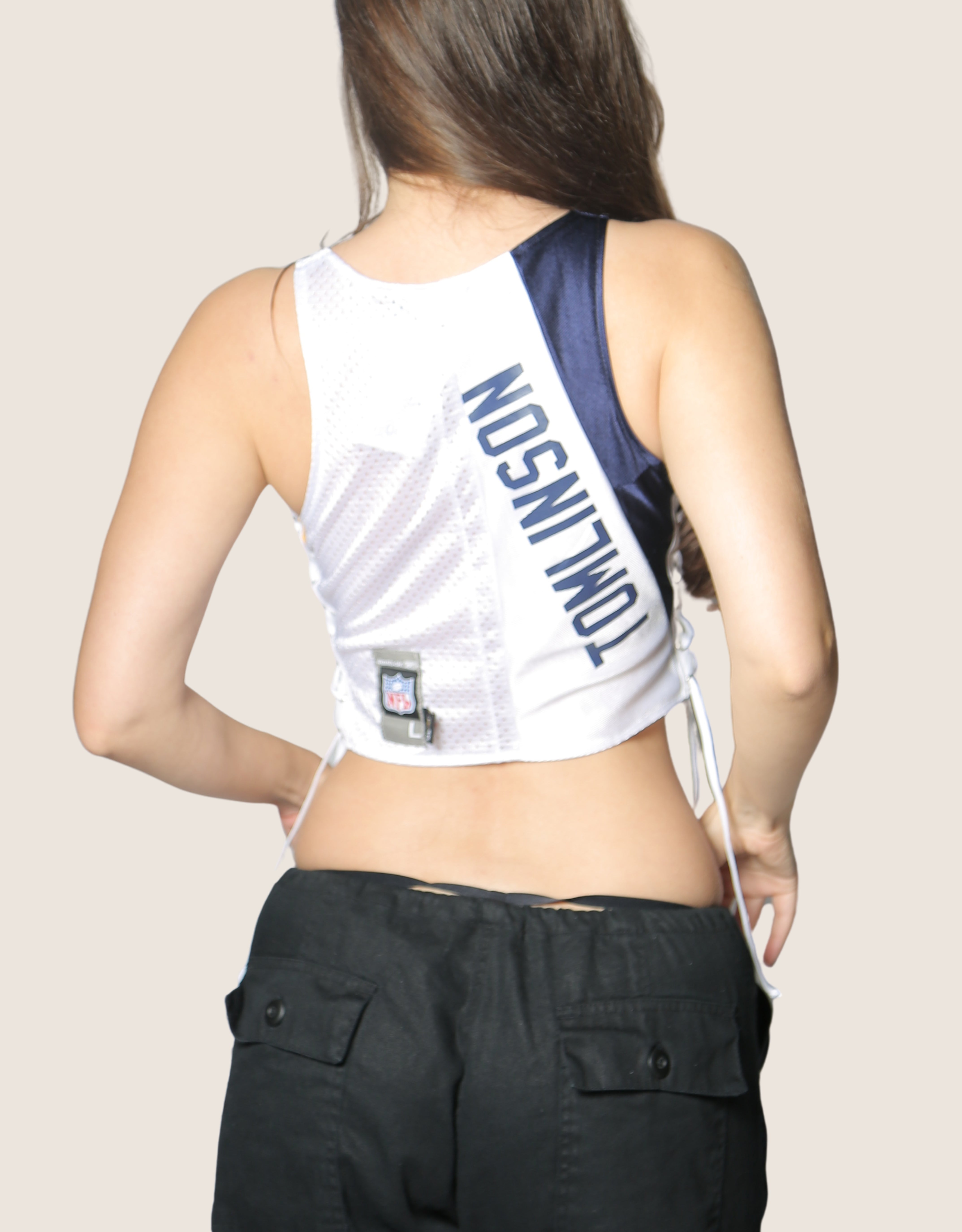 chargers helmet all laced up reworked tank (small/ medium)