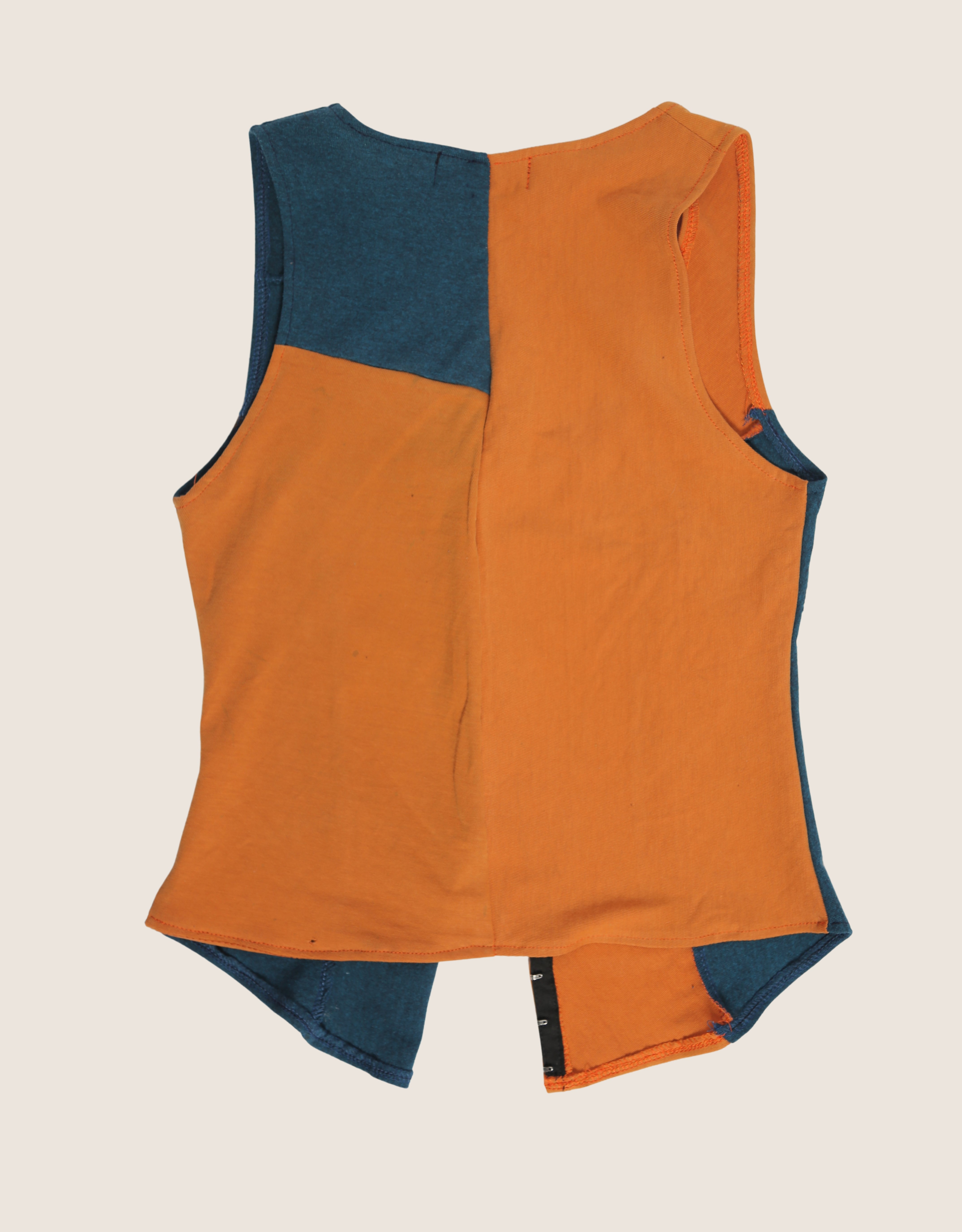 harley blue/orange hook and eye tank (XS)