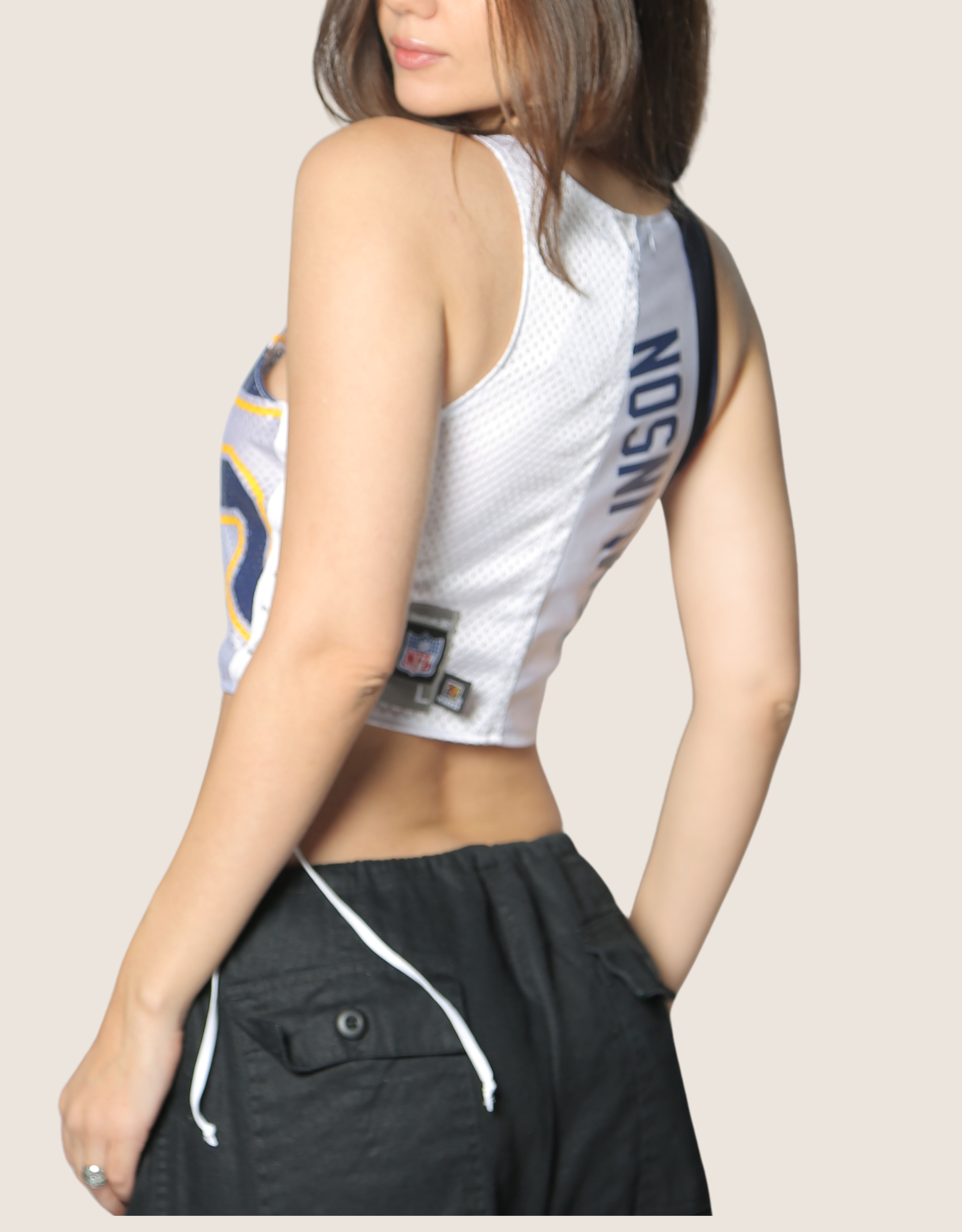 chargers helmet all laced up reworked tank (small/ medium)