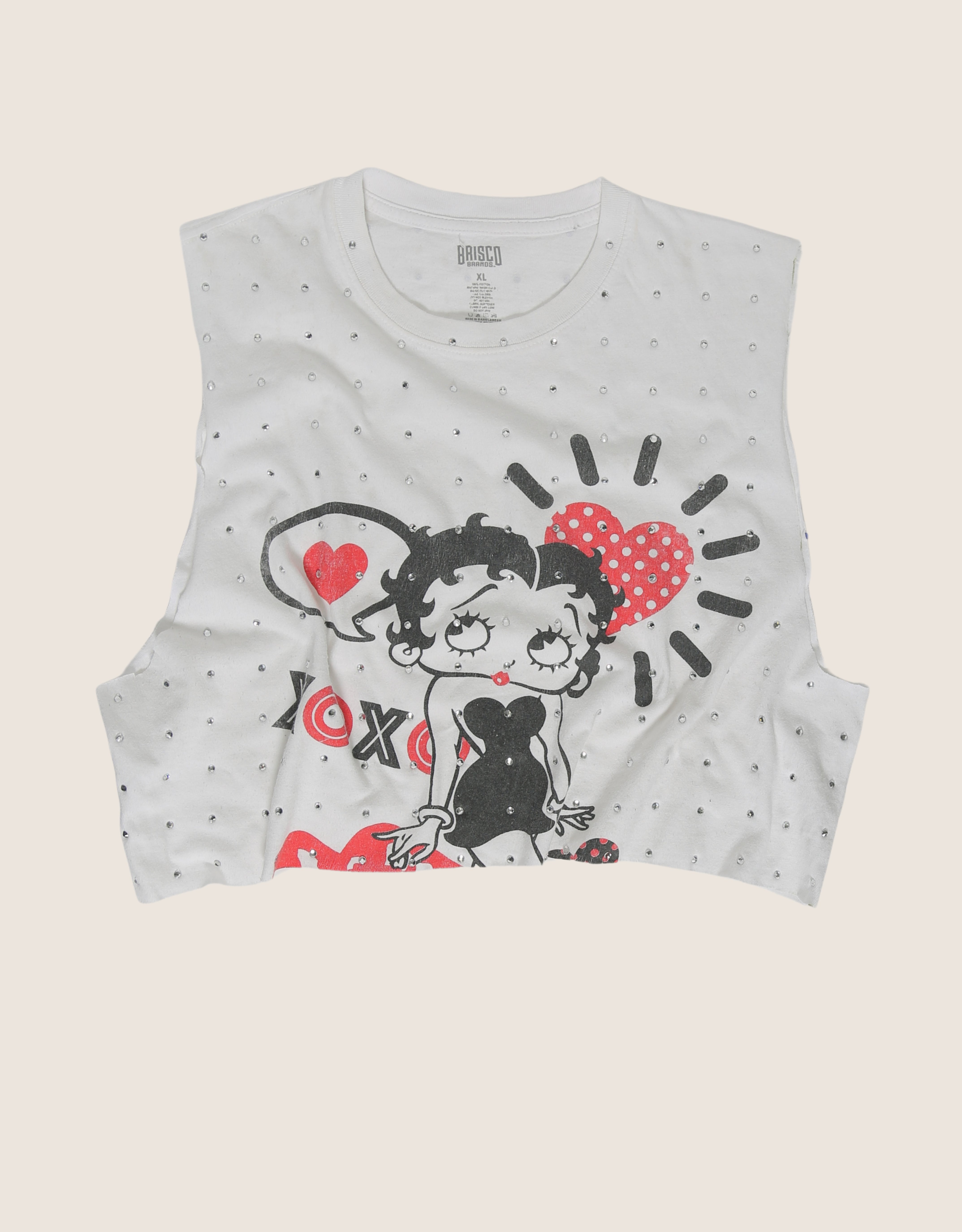 betty boop rhinestone muscle tank (lrg)