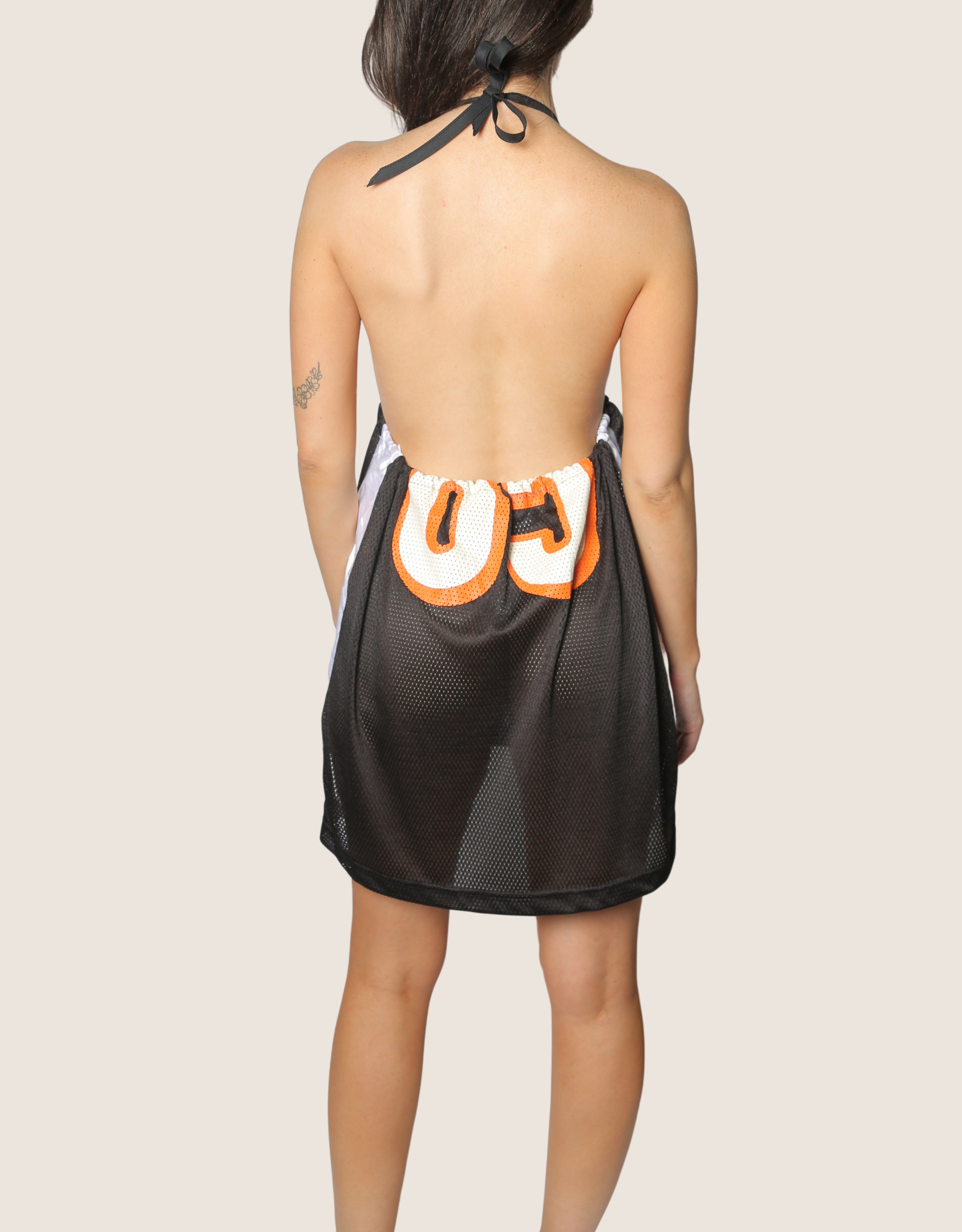 bengals reworked halter dress