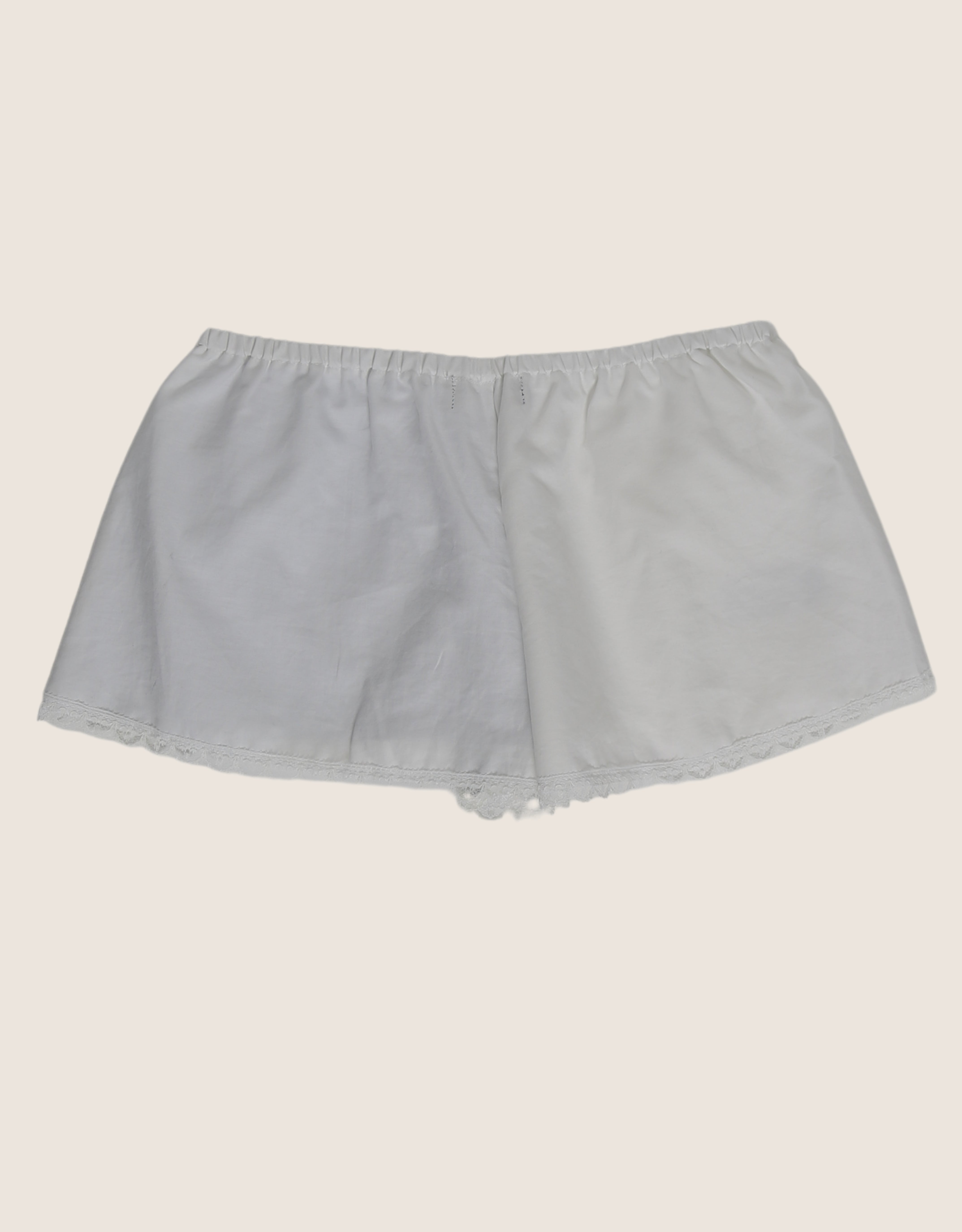 polo white/blue reworked mini shorts (s)