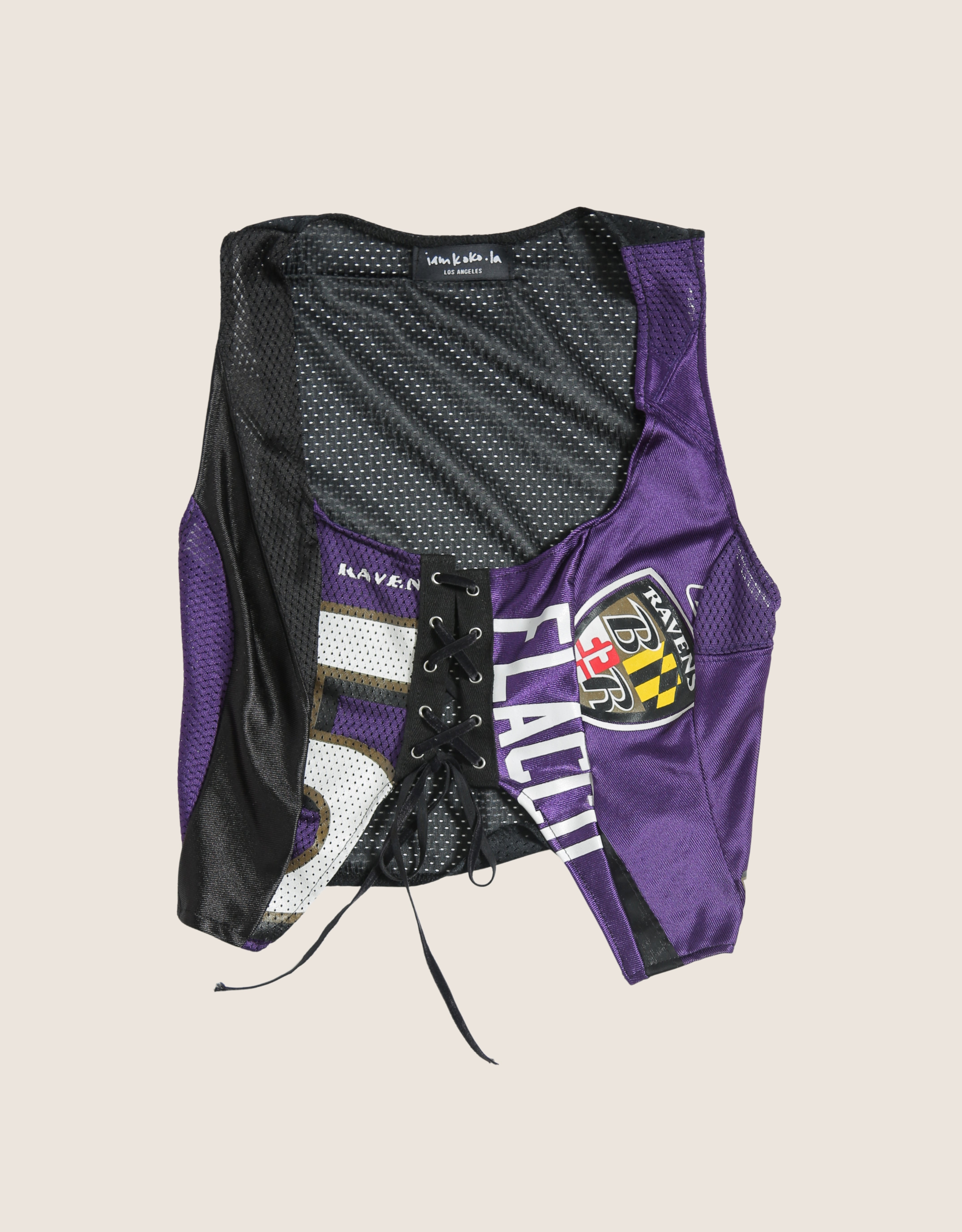 ravens lace front cut out tank