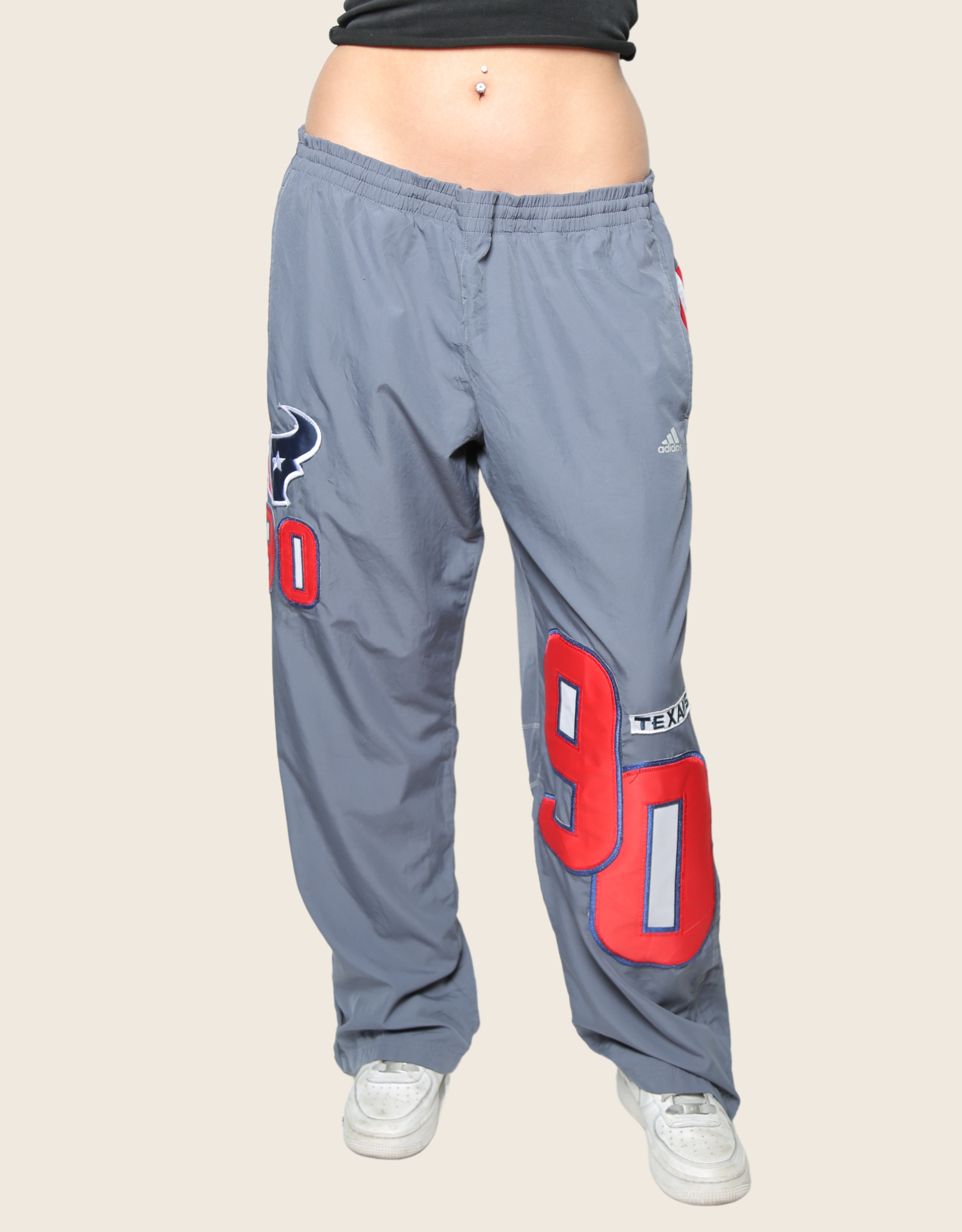 Houston Texans #90 patched track pants