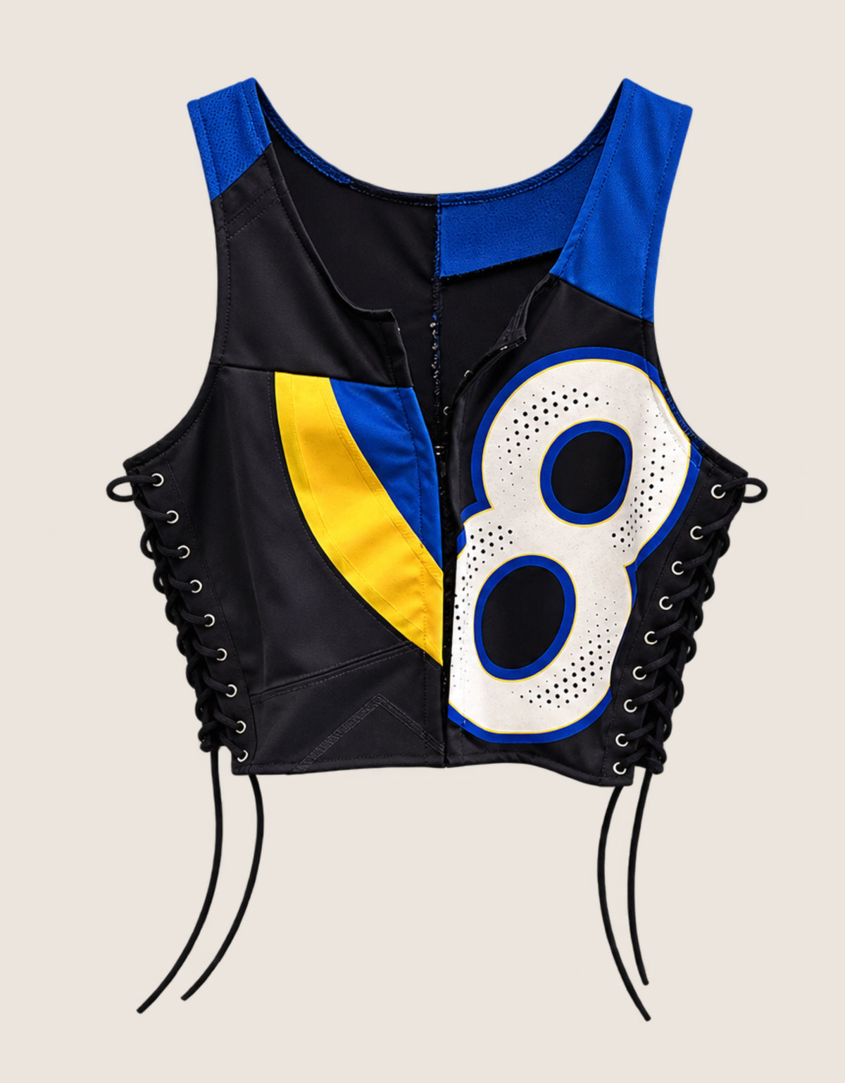 #8 hook and lace cropped tank (M)