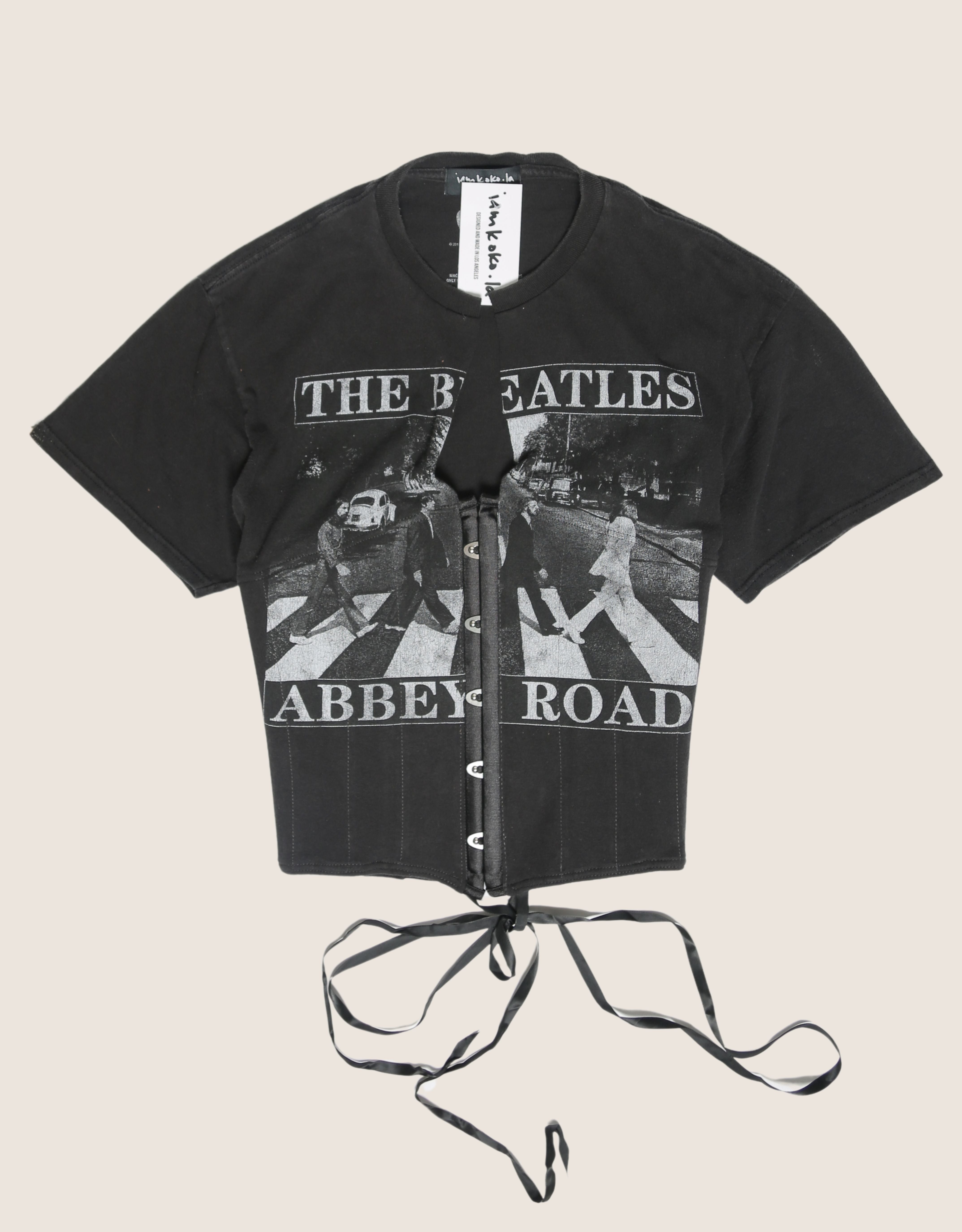 the beatles snap corset t shirt (S)