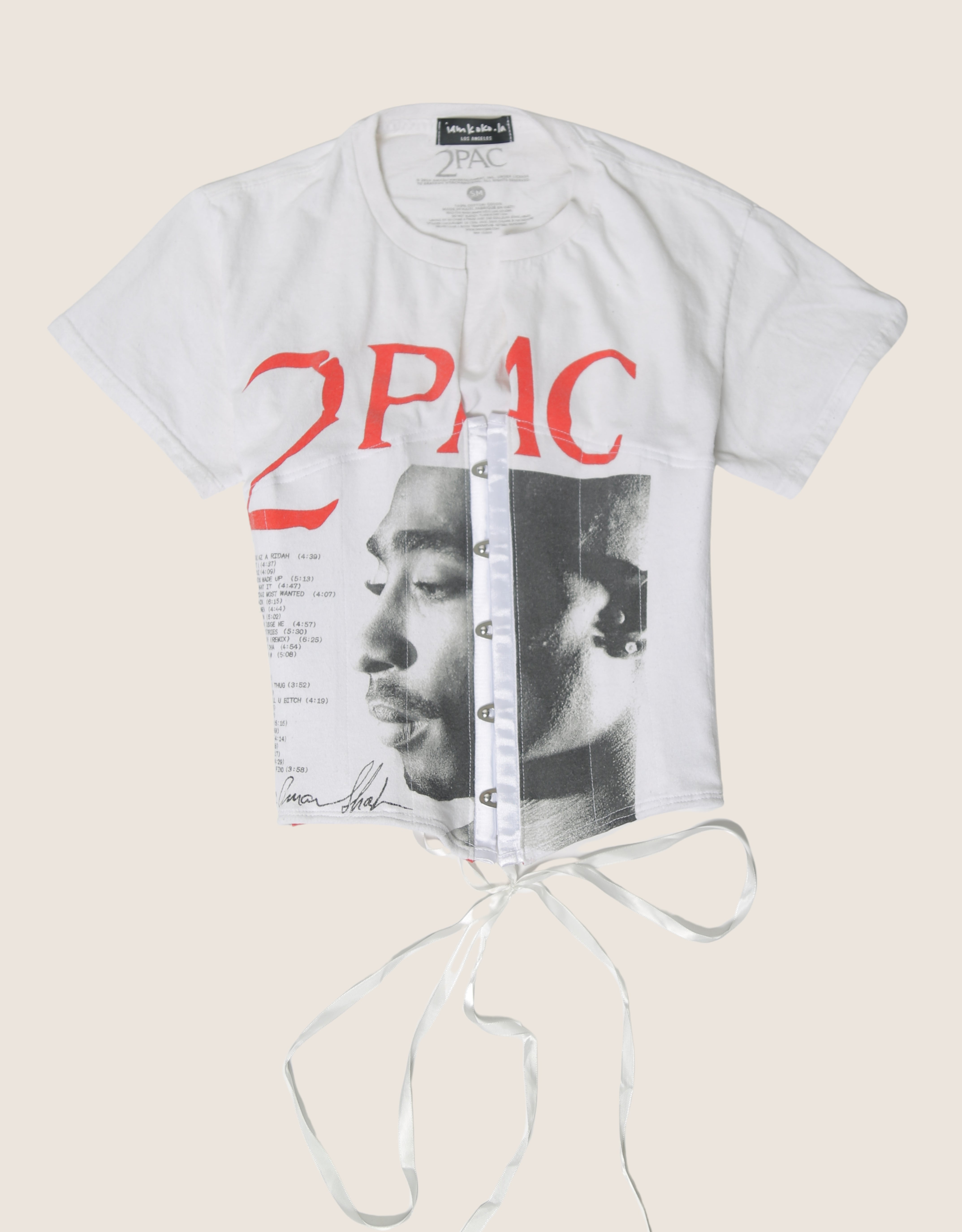2pac snap corset t shirt (S)
