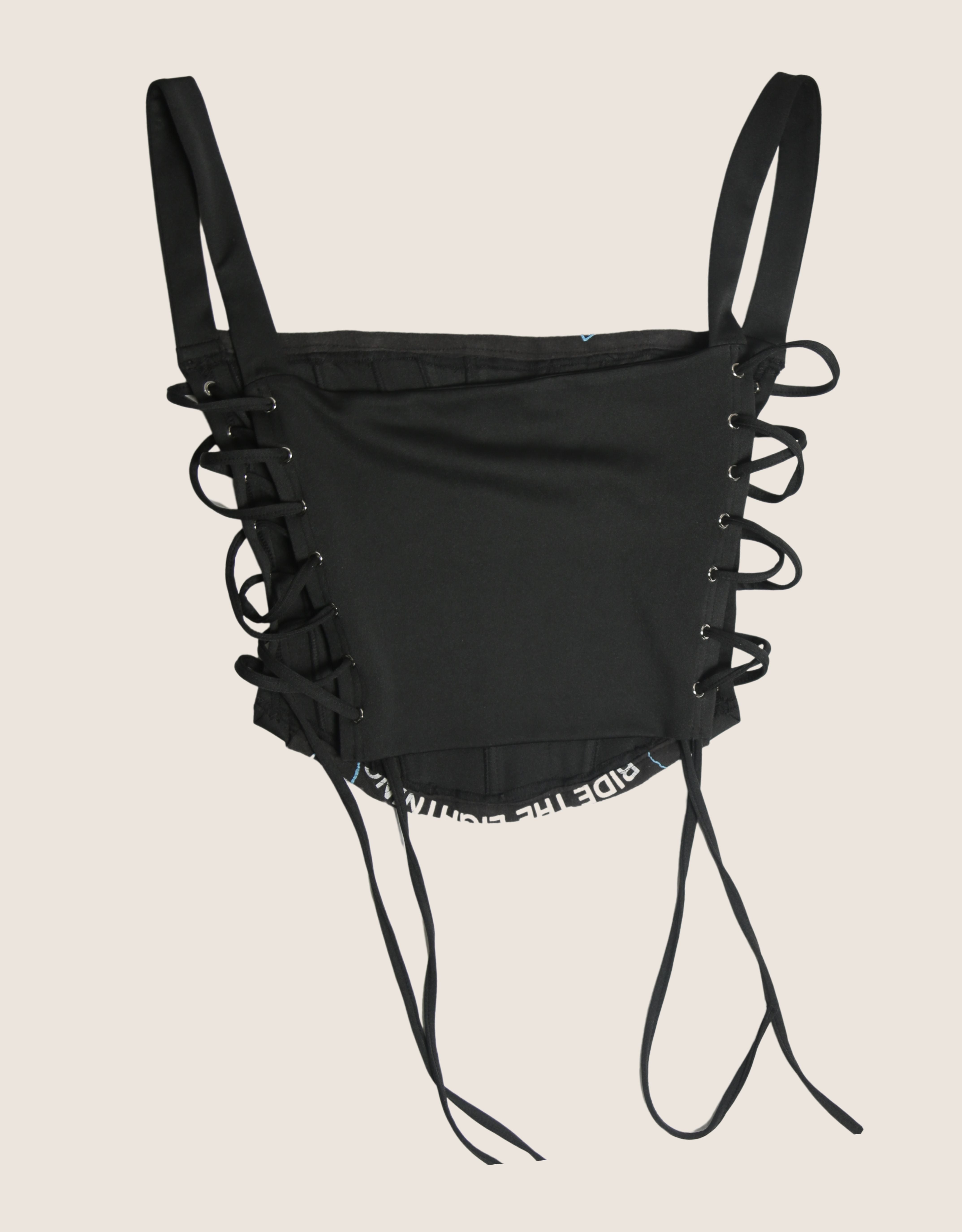 metallica side lace full length corset (M/L)