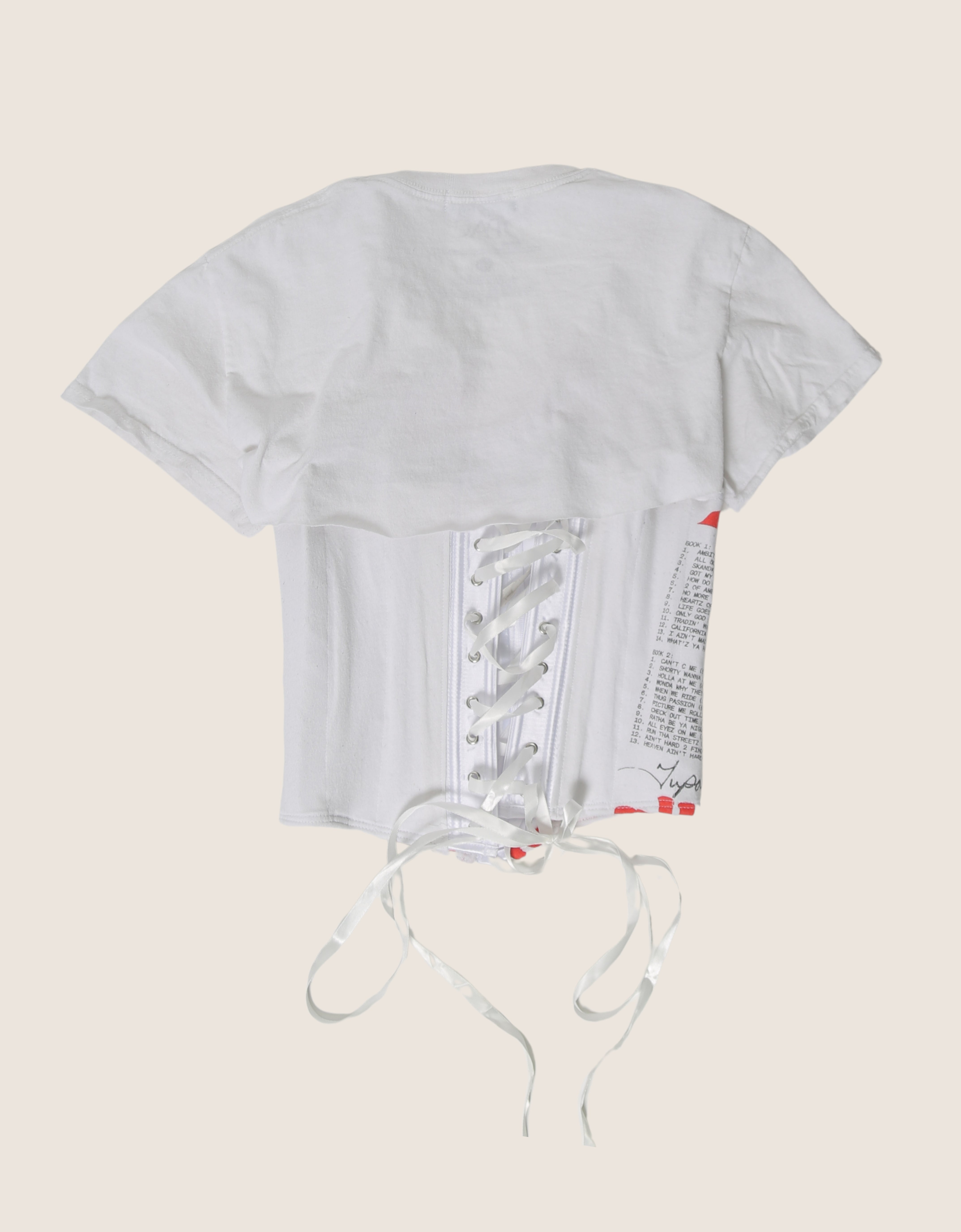 2pac snap corset t shirt (S)