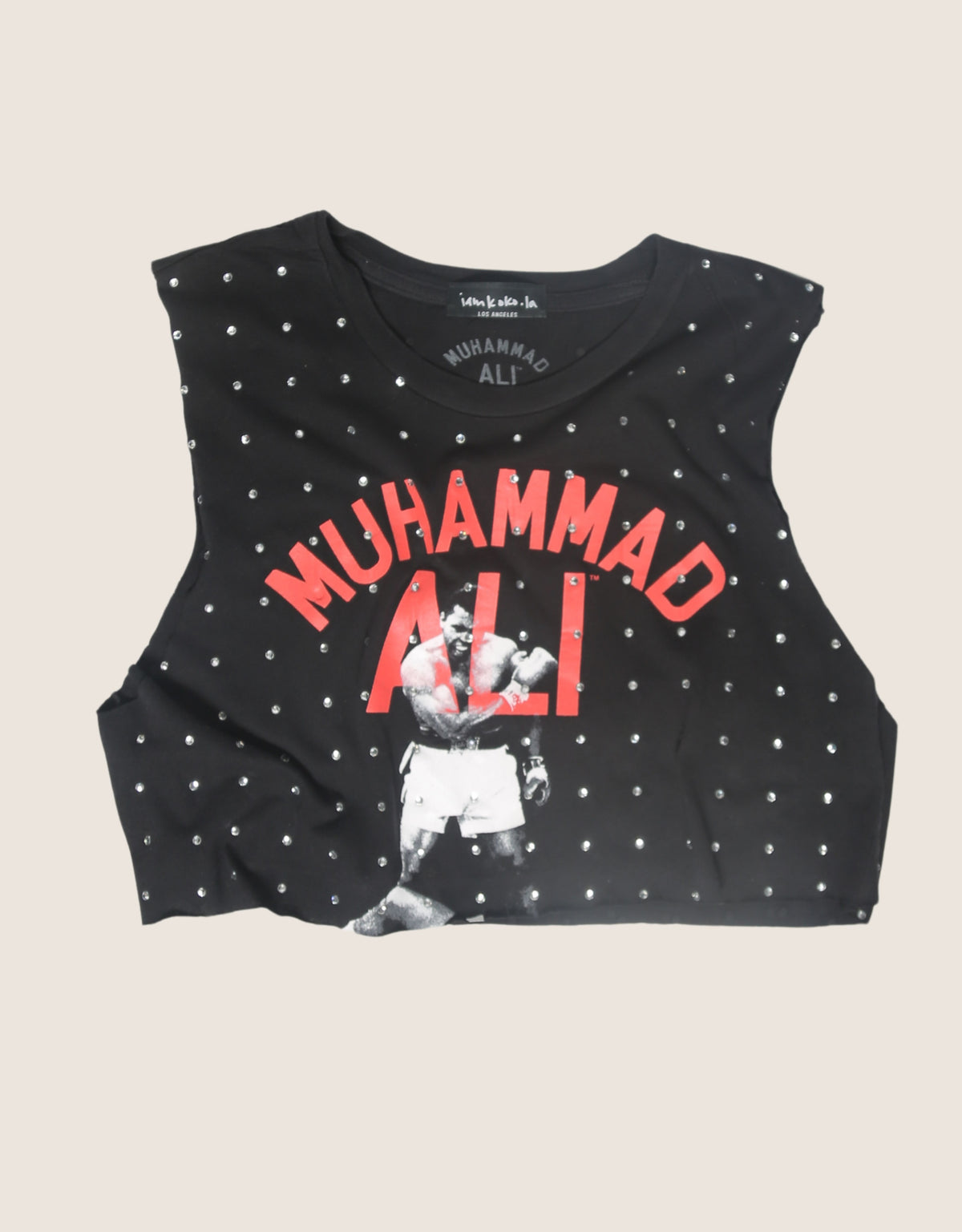 muhammad ali rhinestone muscle tank (M/L)